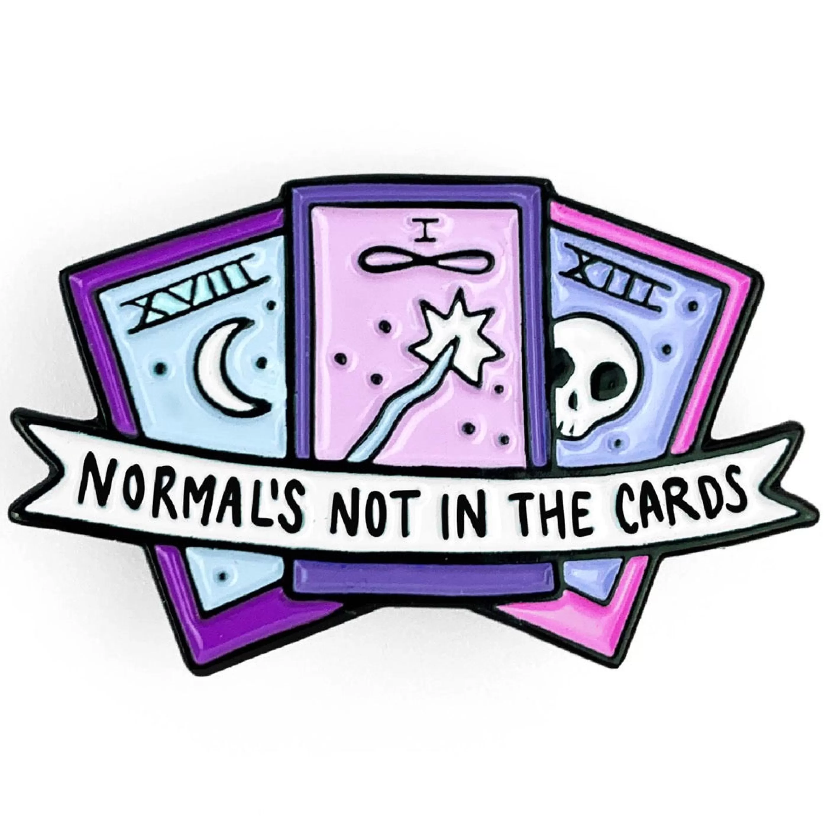 Band of Weirdos Pins, Patches & Keychains>Normal's Not In Cards Enamel Pin