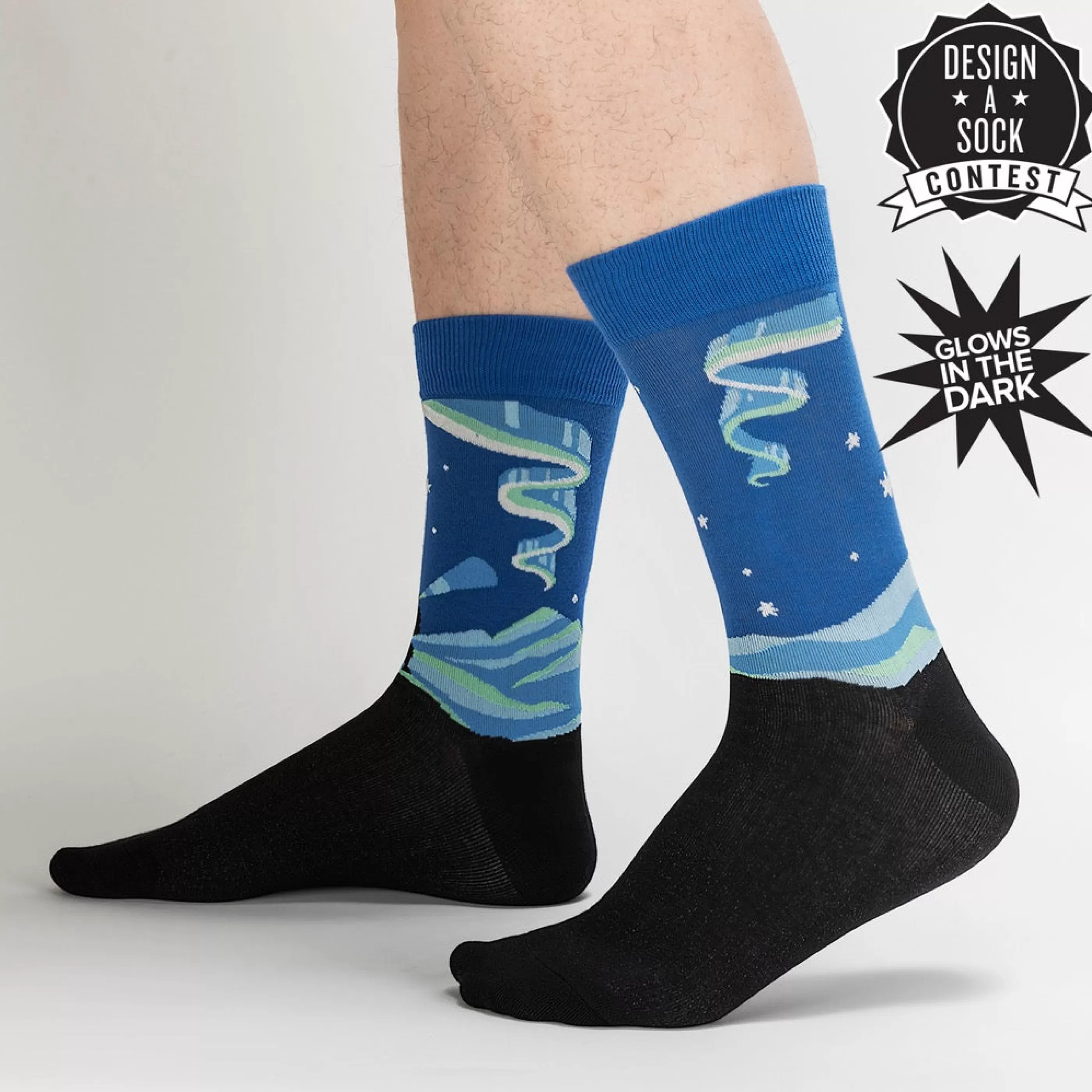 Sock It To Me Men's Socks>Northern Lights Men's Crew Socks