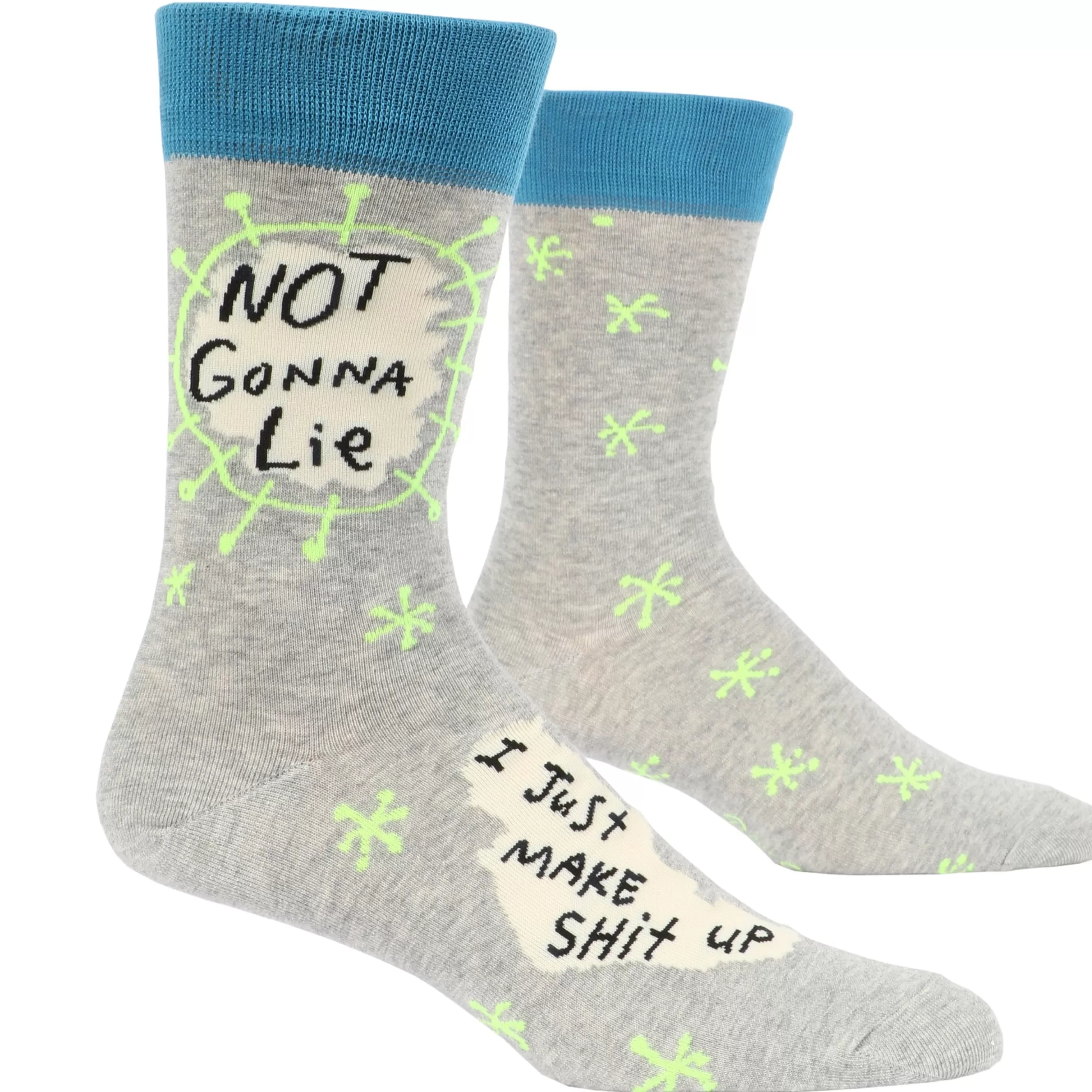 Blue Q Men's Socks>Not Gonna Lie Men's Crew Socks