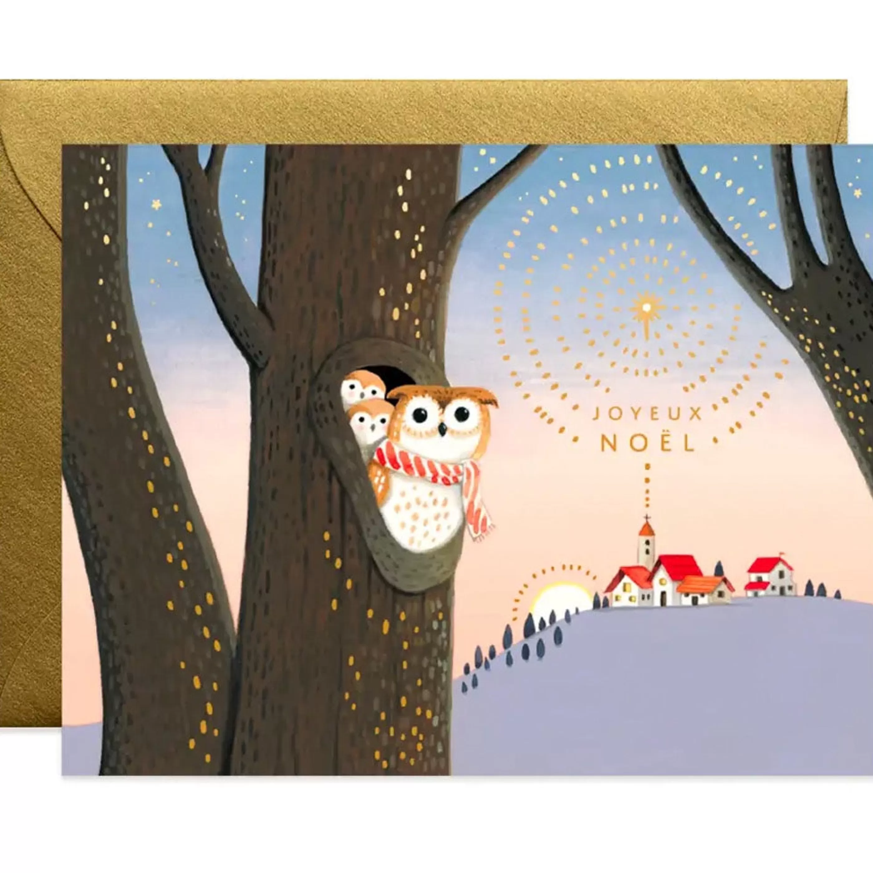 JooJoo Paper Owls Noel Card Sale