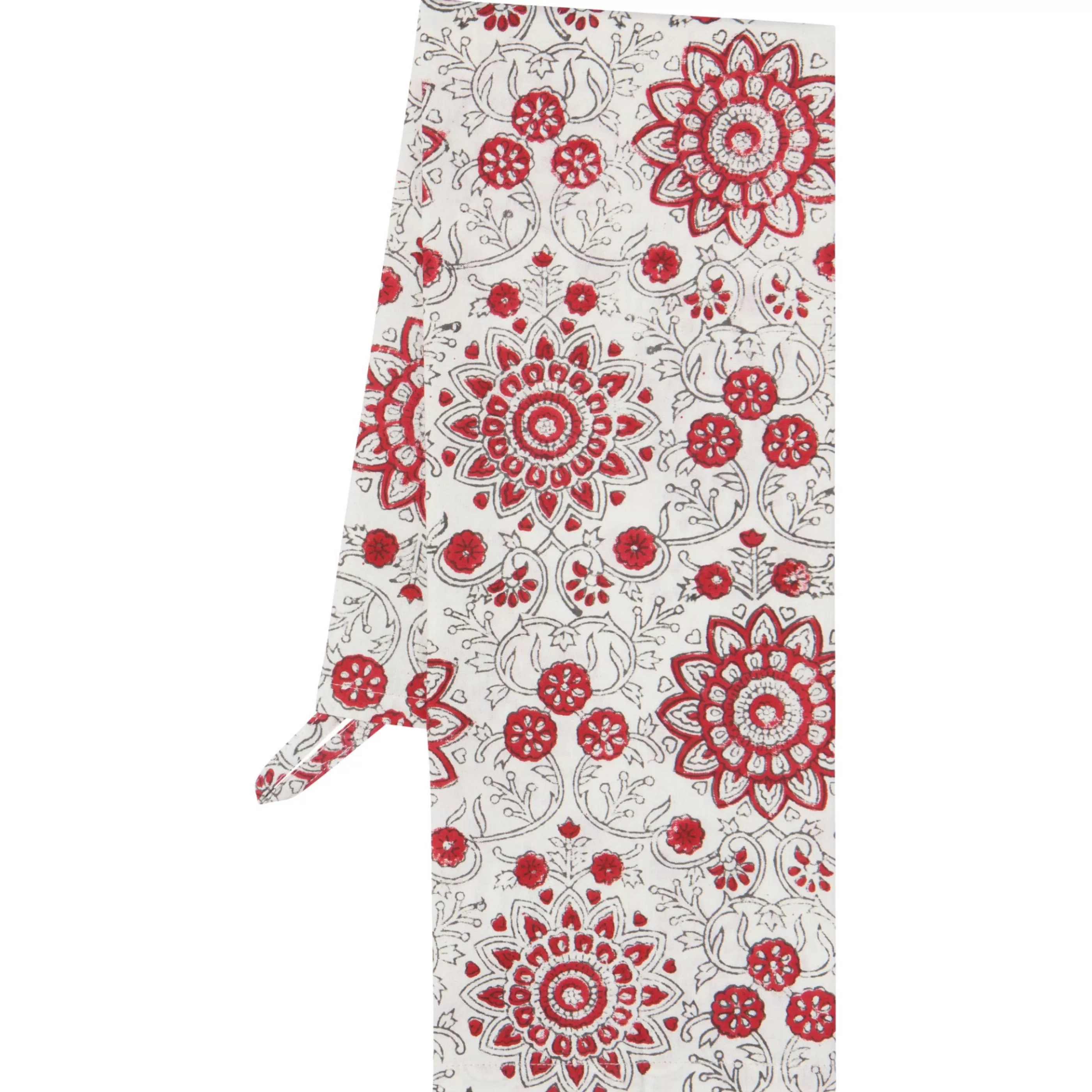 Danica Kitchen & Dining>Passionflower Block Print Tea Towel