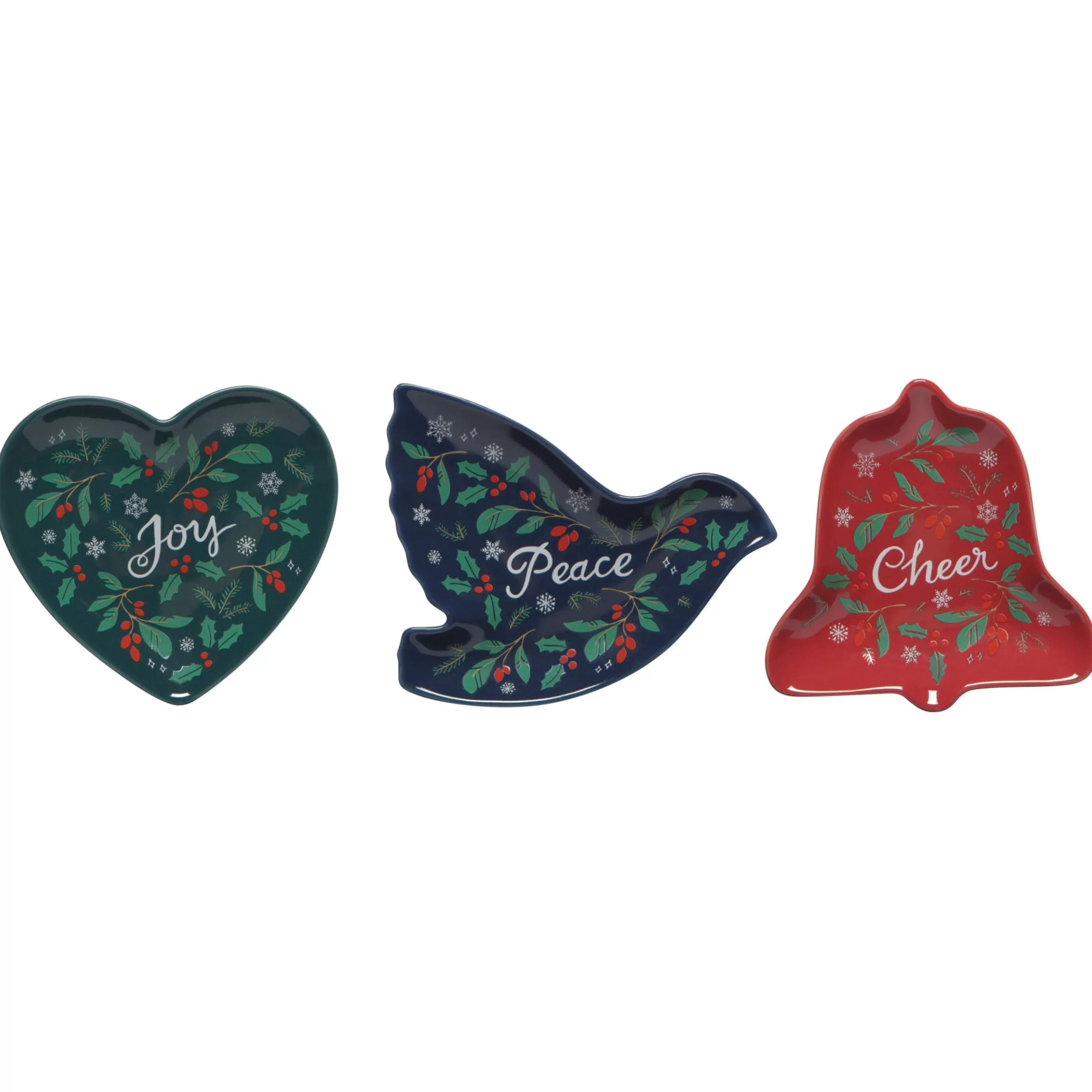 Danica Peace & Joy Shaped Dishes Set Of 3 Cheap