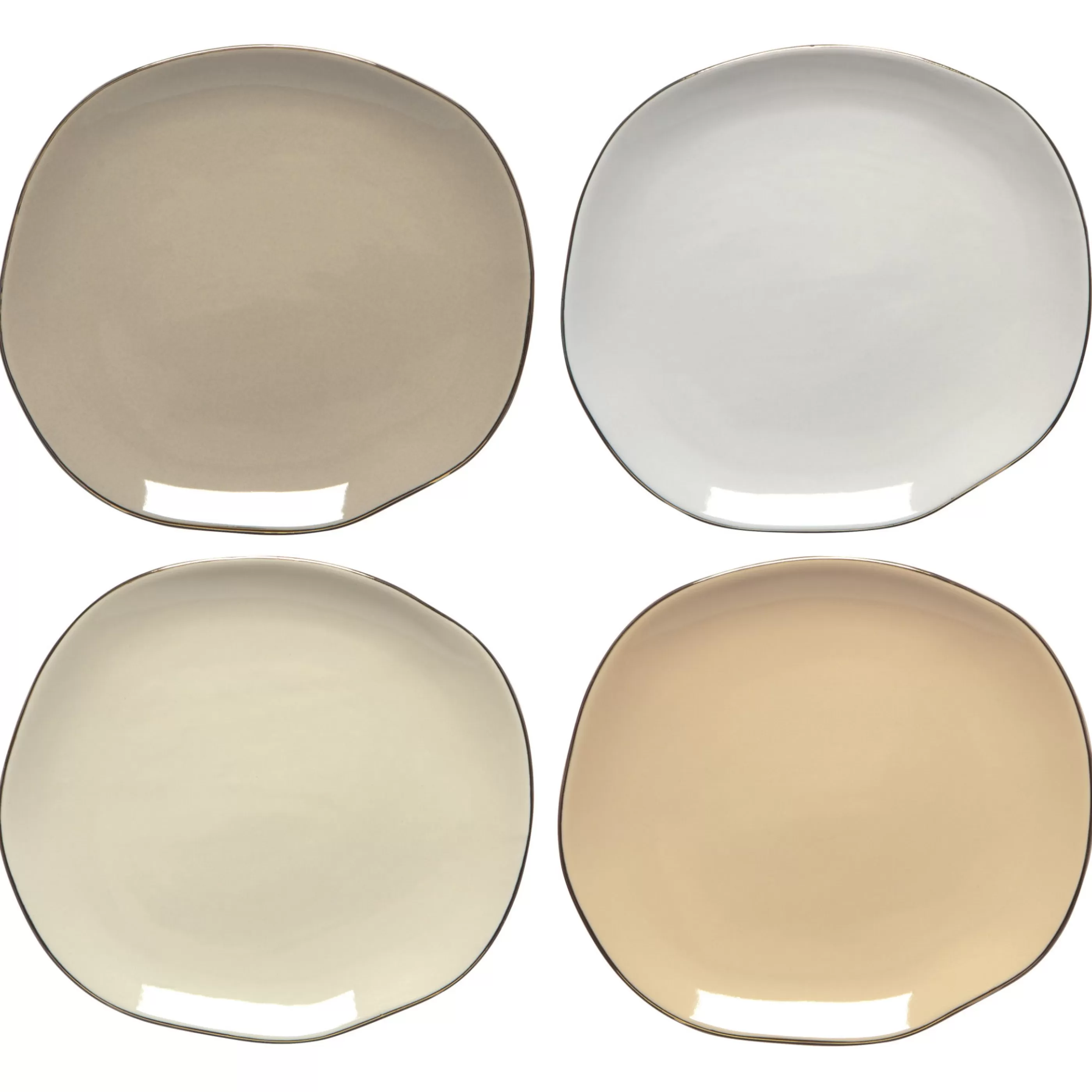 Danica Kitchen & Dining>Pebble Plates Set Of 4