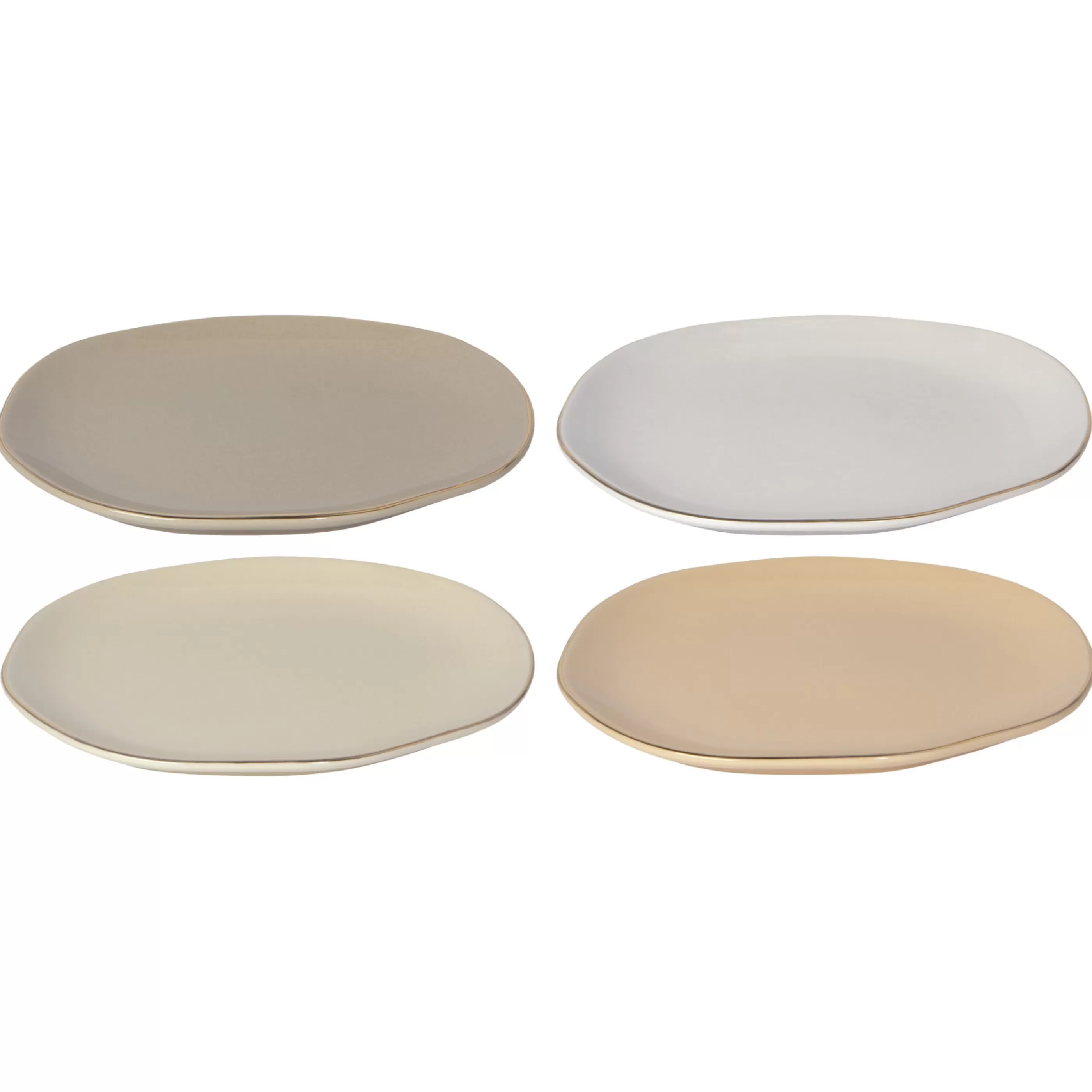 Danica Kitchen & Dining>Pebble Plates Set Of 4