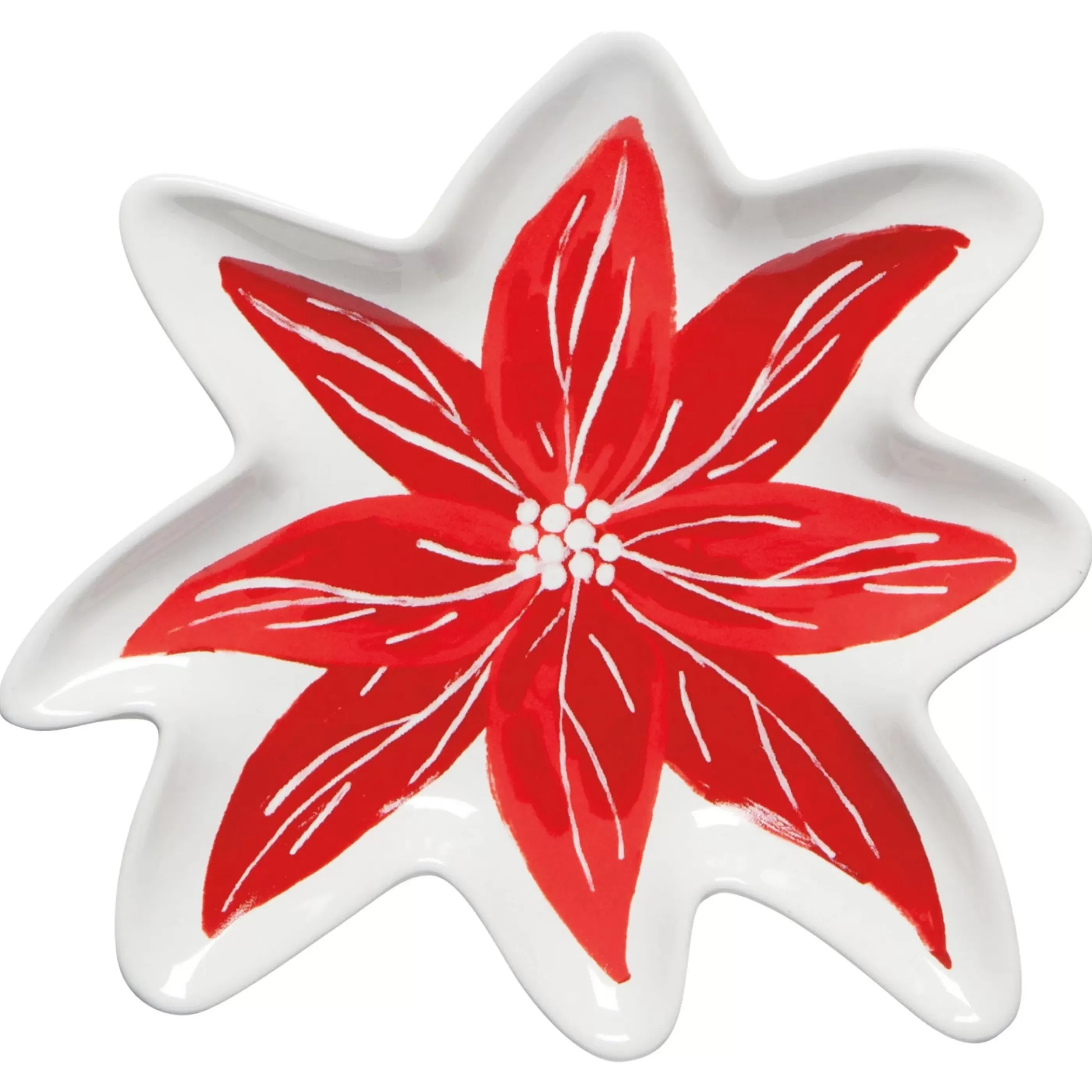 Danica Kitchen & Dining>Poinsettia Shaped Dish