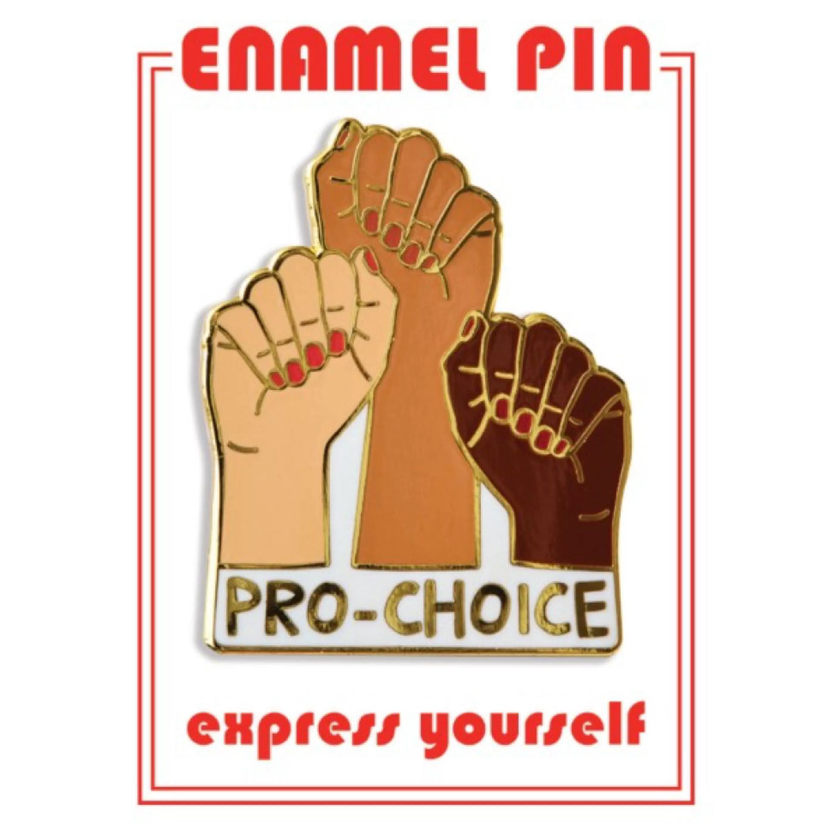 The Found Pins, Patches & Keychains>Pro-Choice Hands Enamel Pin