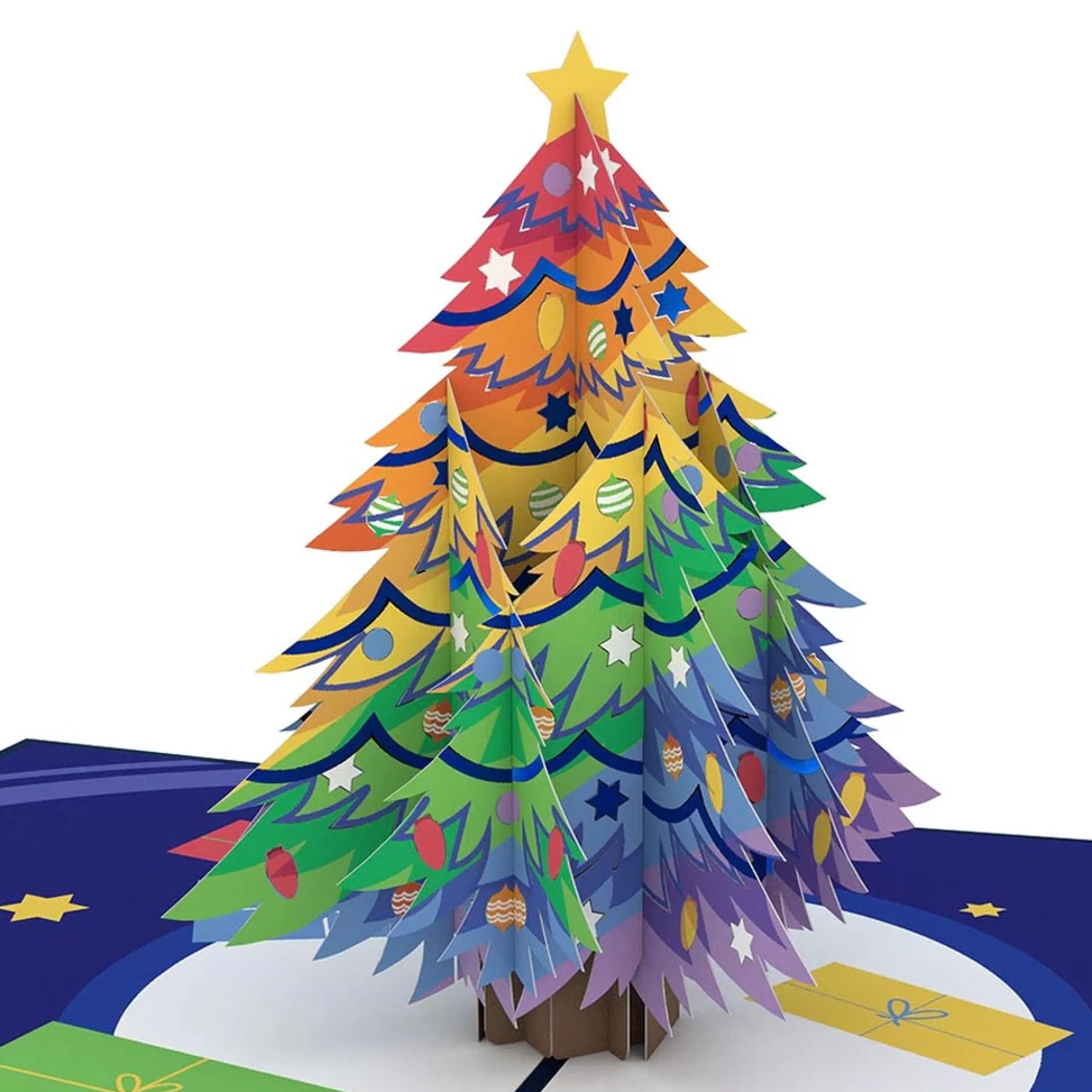 Lovepop Rainbow Christmas Tree 3D Pop Up Card Cheap