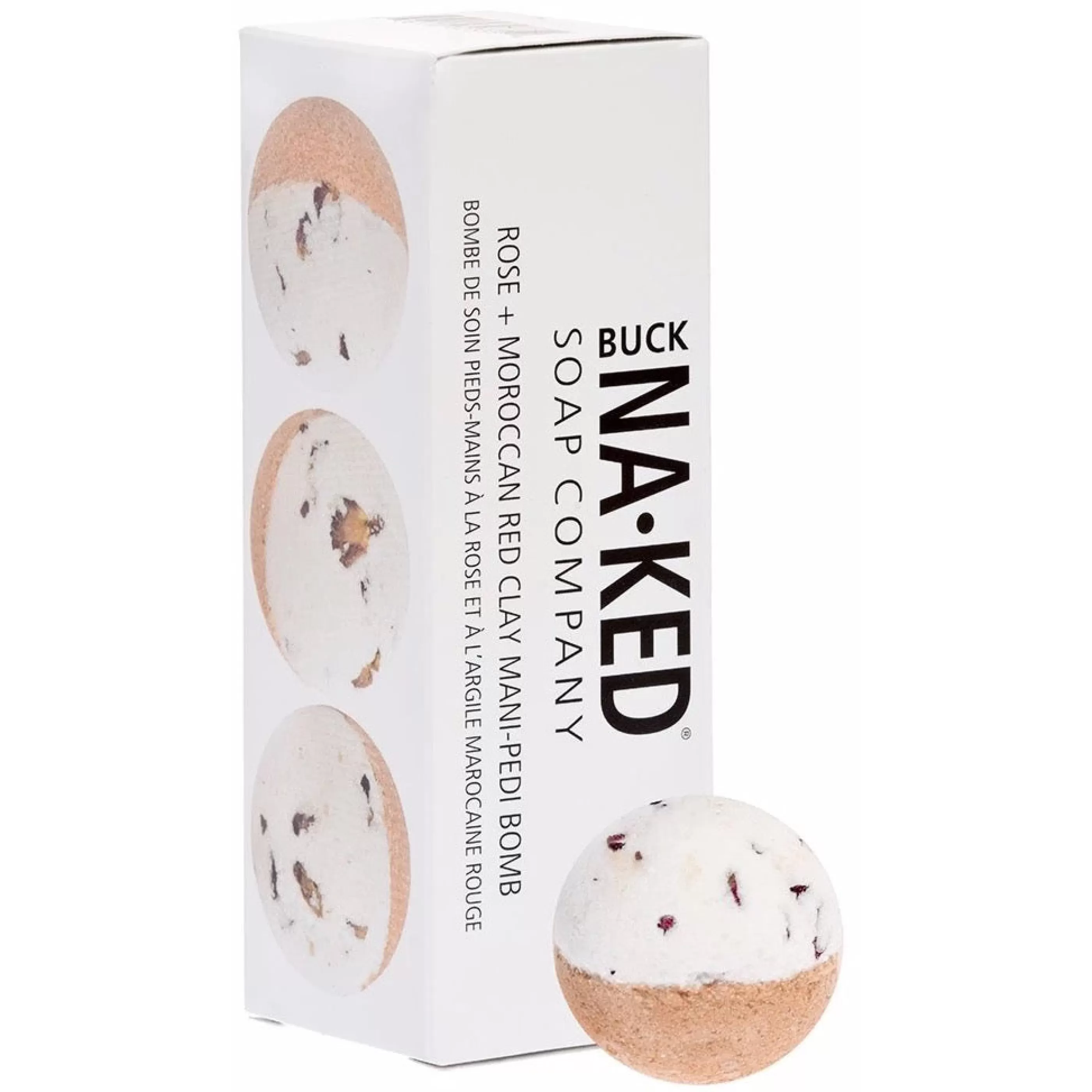 Buck Naked Soap Company Bath & Shower>Rose & Moroccan Red Clay Mani/Pedi Bombs