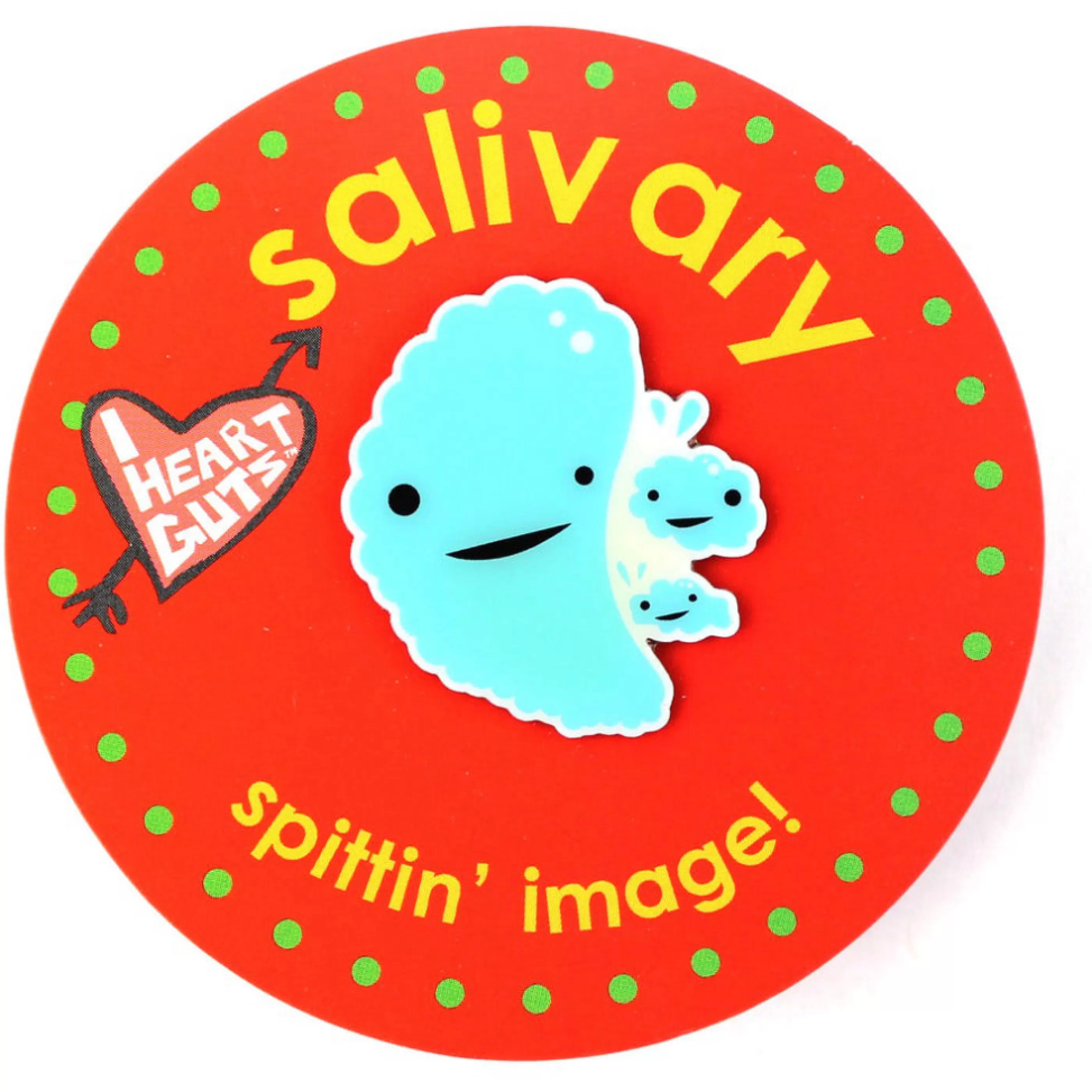 I Heart Guts Pins, Patches & Keychains>Salivary Gland Lapel Pin