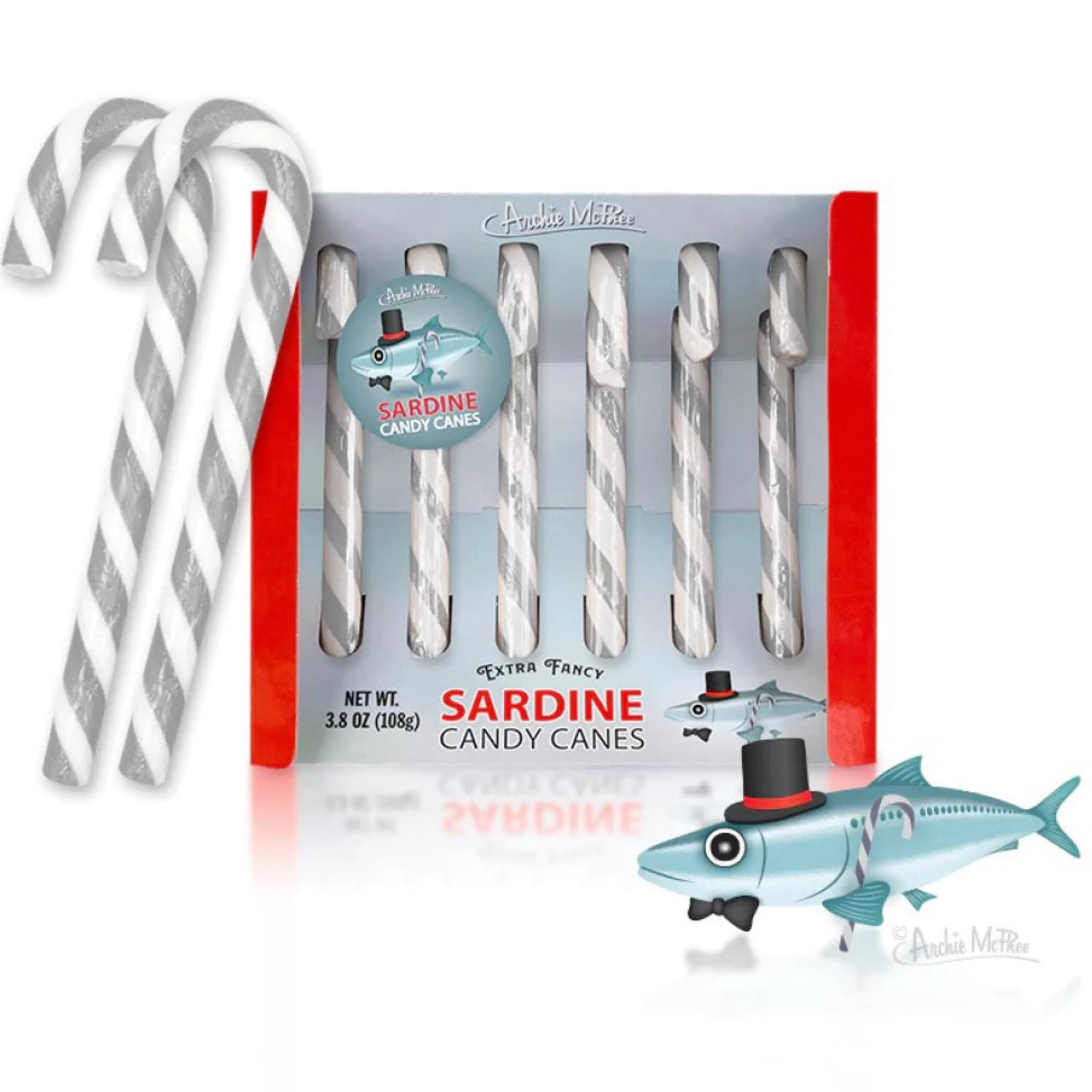 Archie McPhee Sardine Candy Canes Outlet