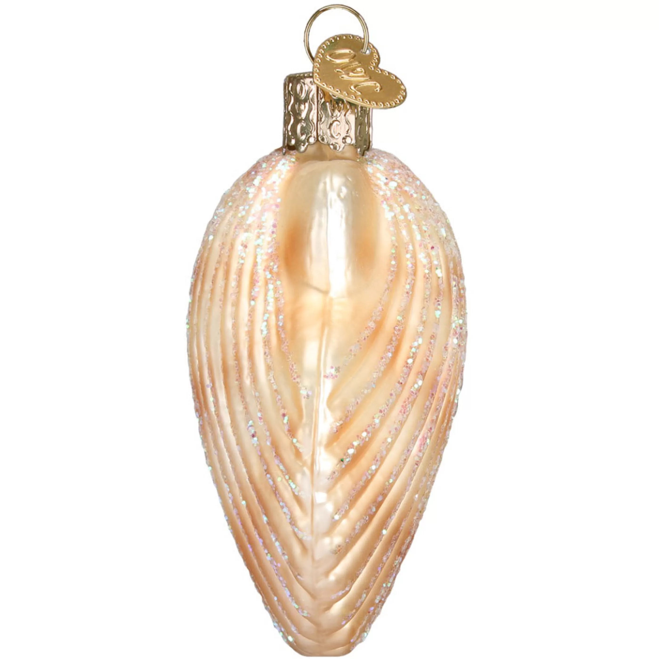 Old World Christmas Scallop Shell Ornament Hot