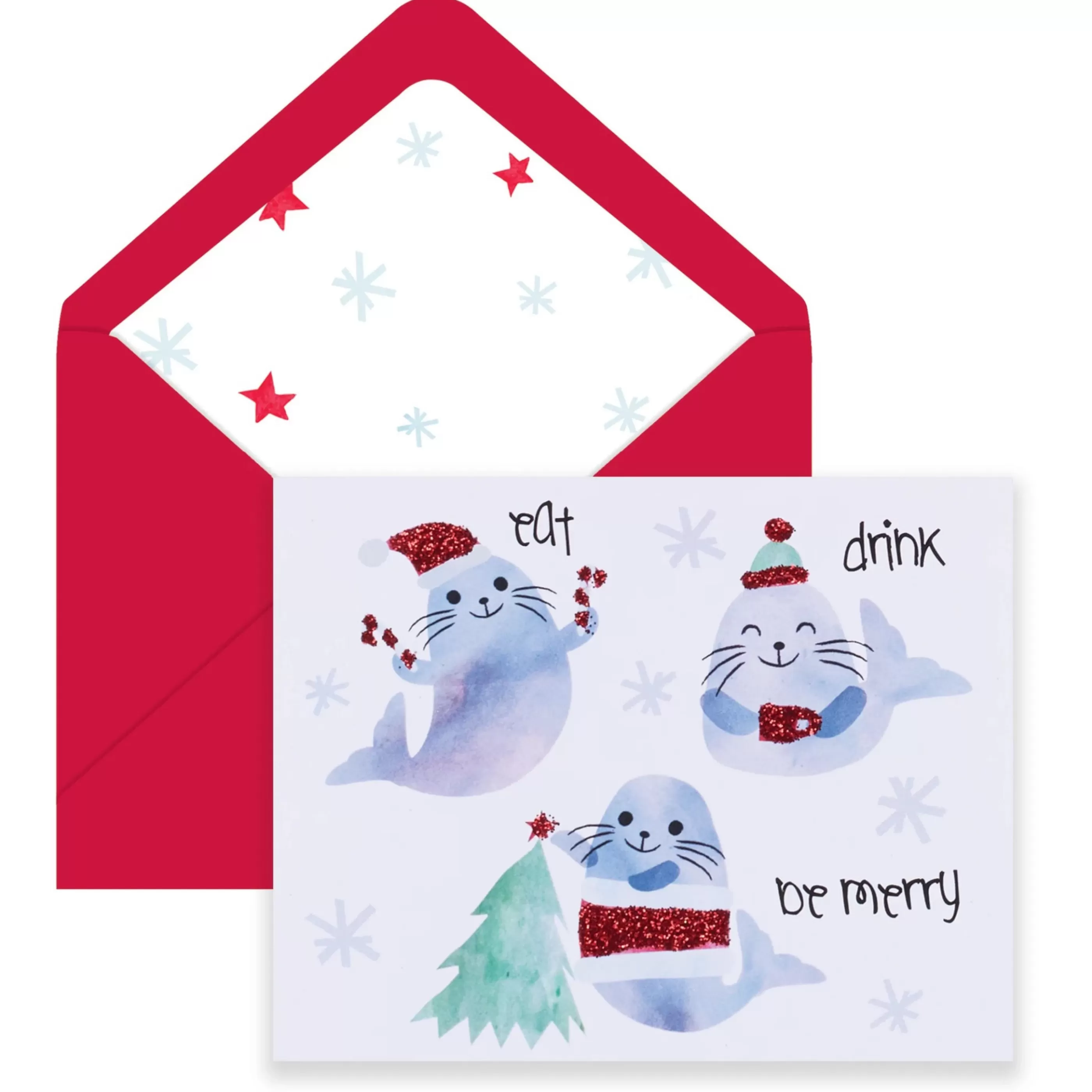 The Gift Wrap Company Sealed Season Pack Of 5 Holiday Cards Online