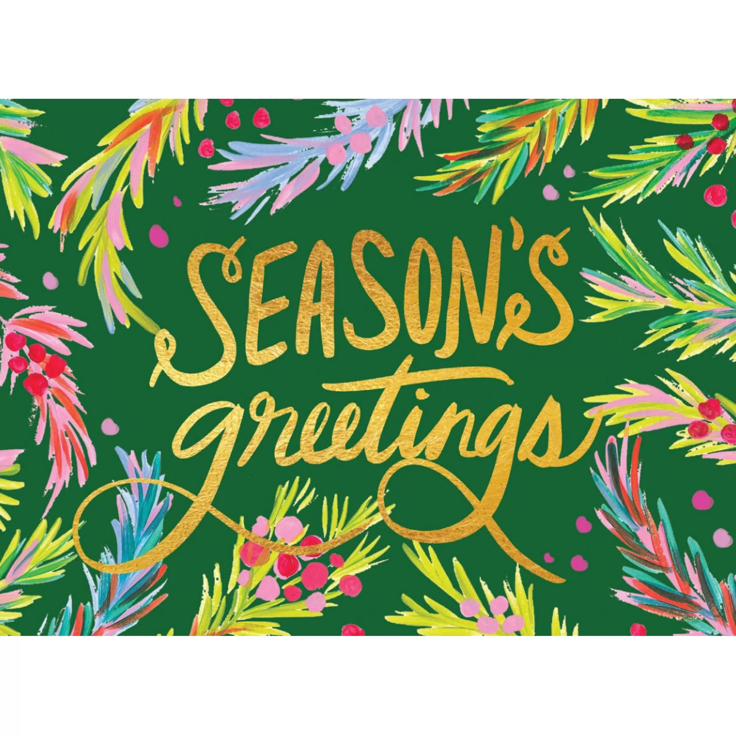 Calypso Cards Season's Greeting Boughs Boxed Holiday Cards Flash Sale