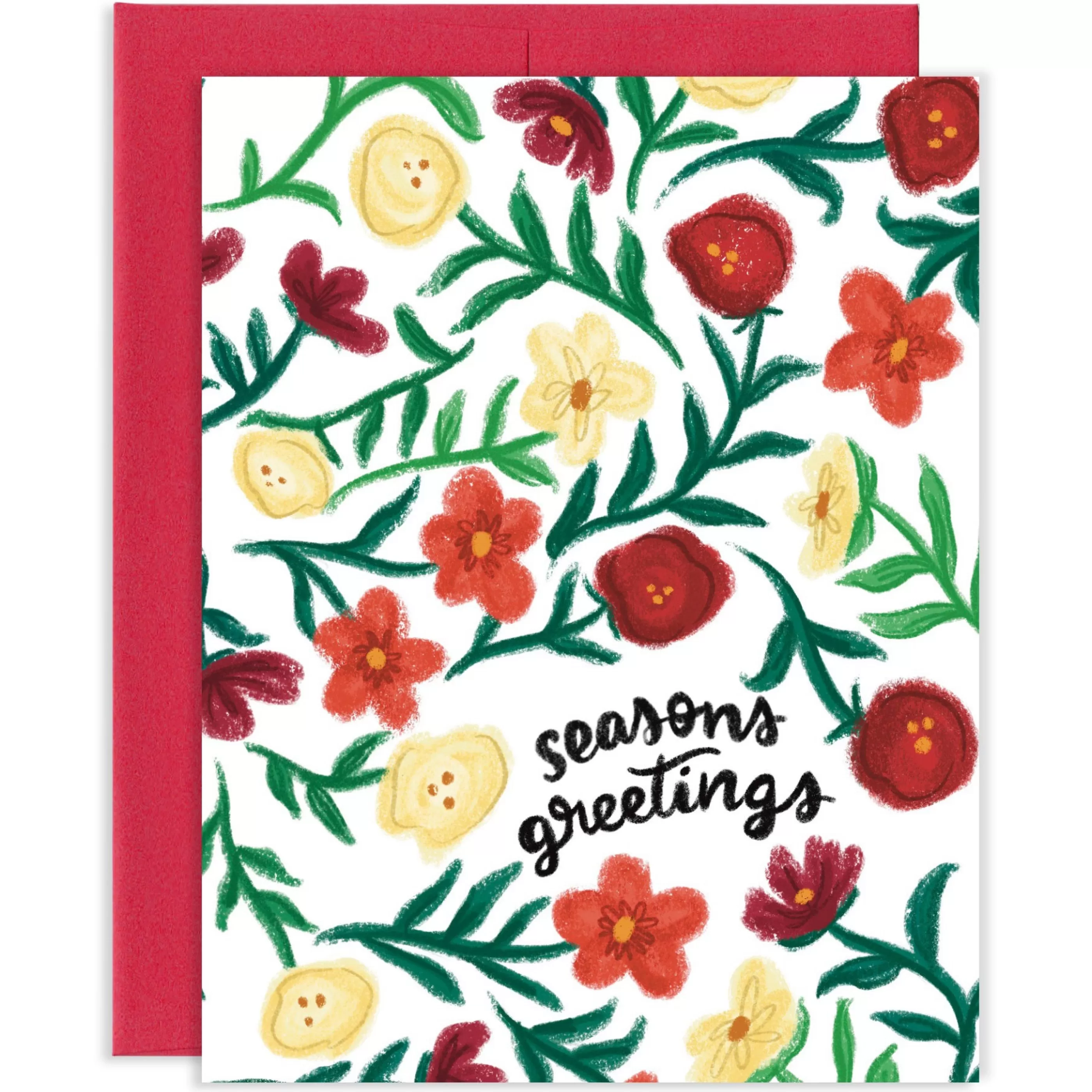 Grey Street Paper Seasons Greetings Floral Boxed Holiday Cards Cheap