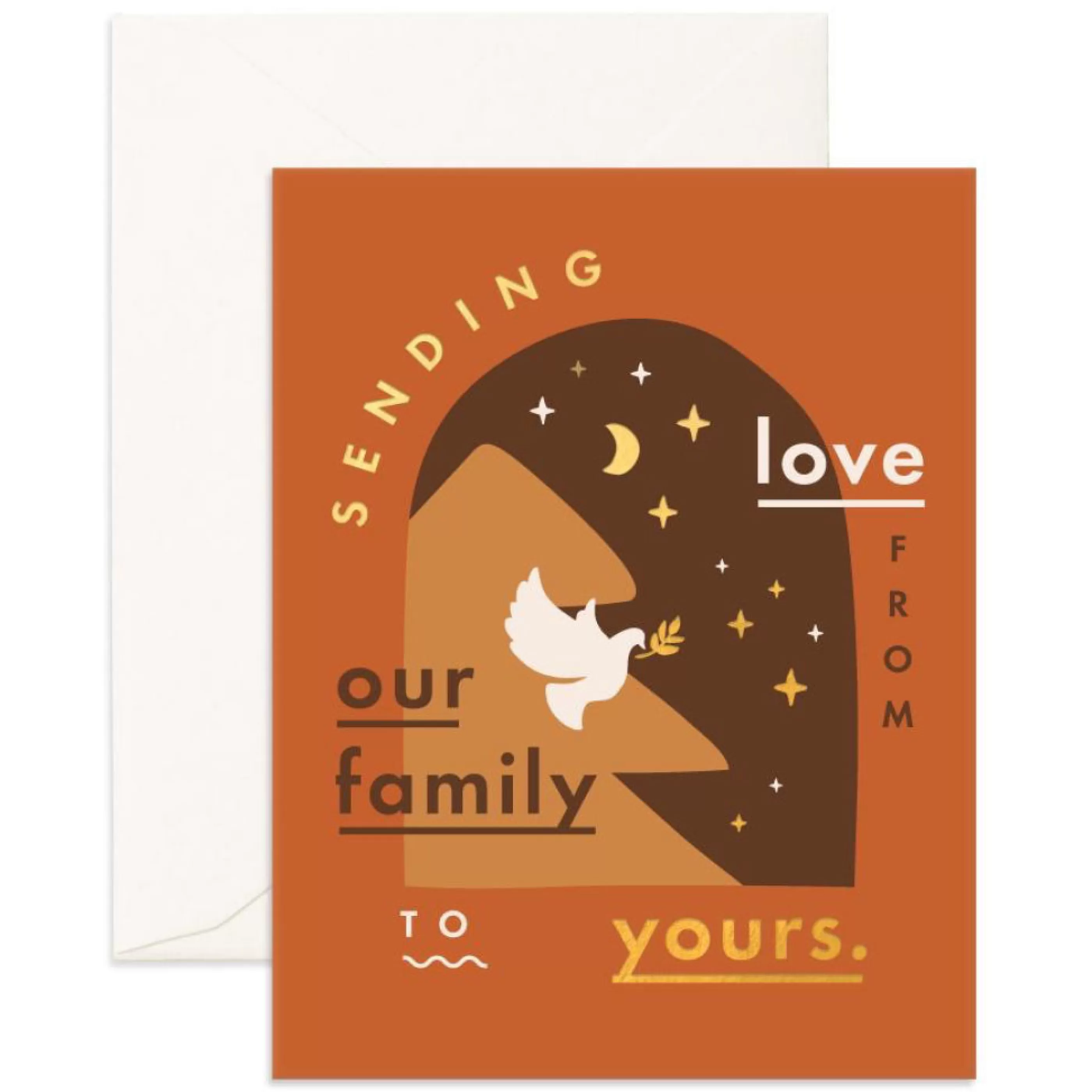 Fox & Fallow Sending Love Window Christmas Card Best Sale