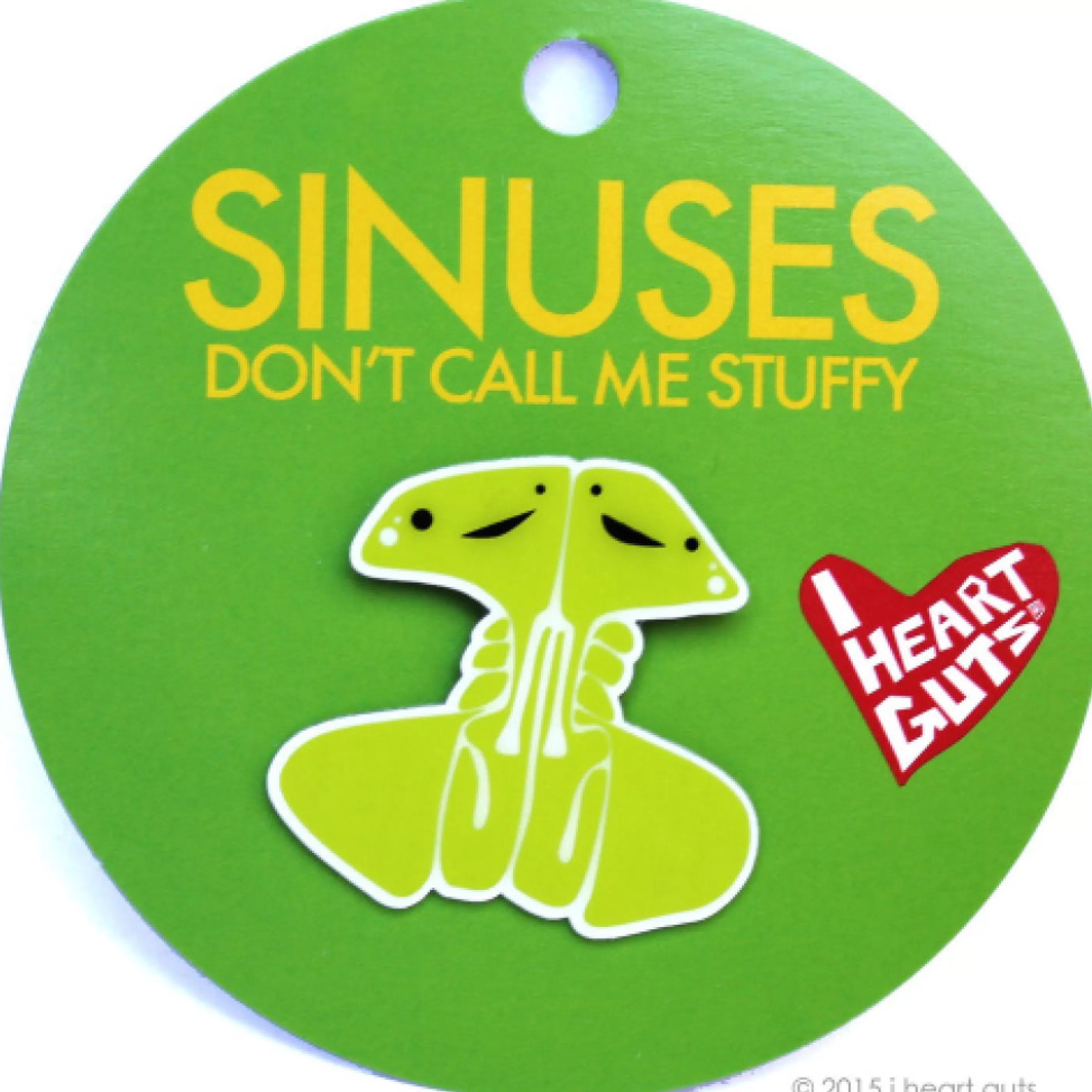 I Heart Guts Pins, Patches & Keychains>Sinus Lapel Pin