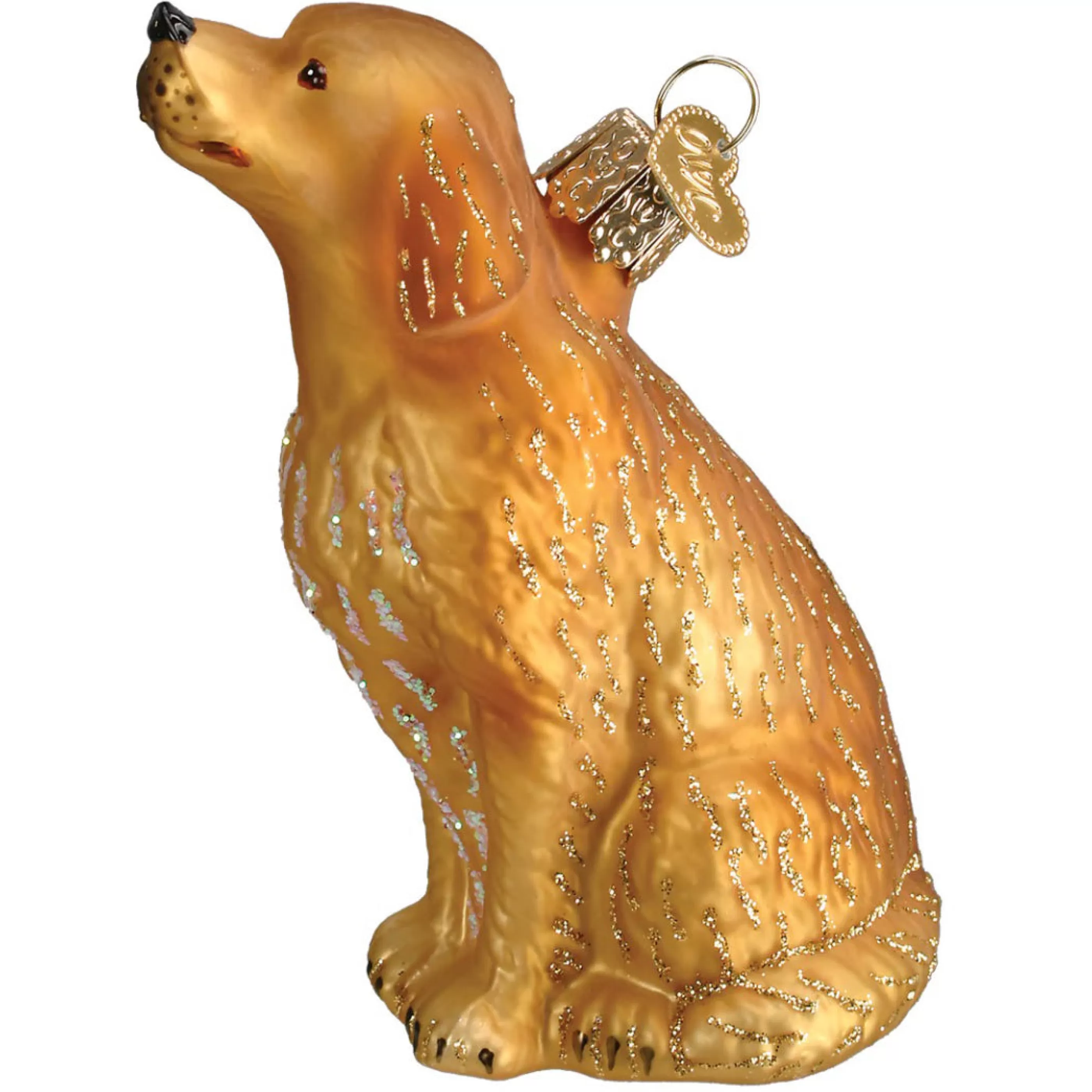 Old World Christmas Sitting Golden Retriever Ornament Store