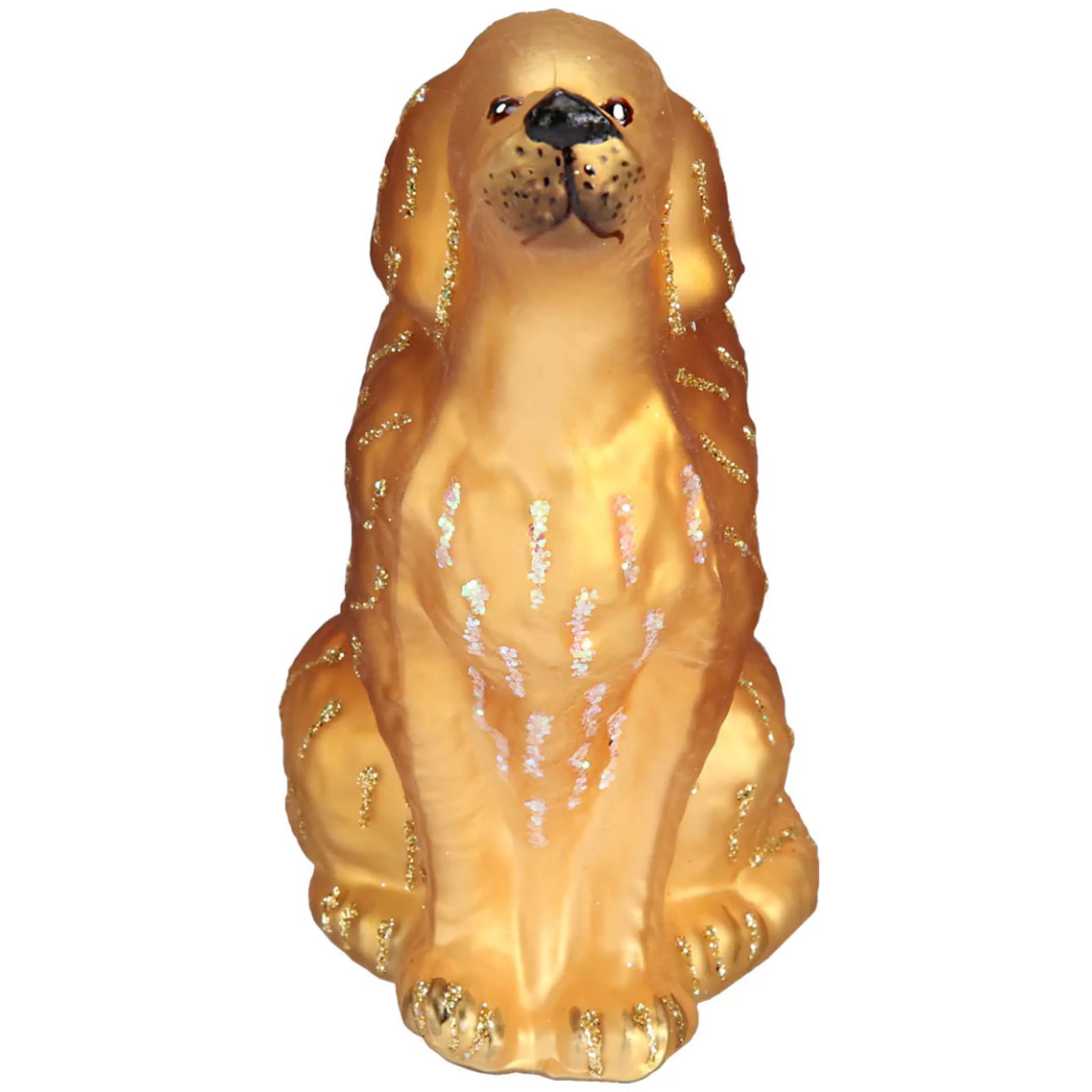 Old World Christmas Sitting Golden Retriever Ornament Store