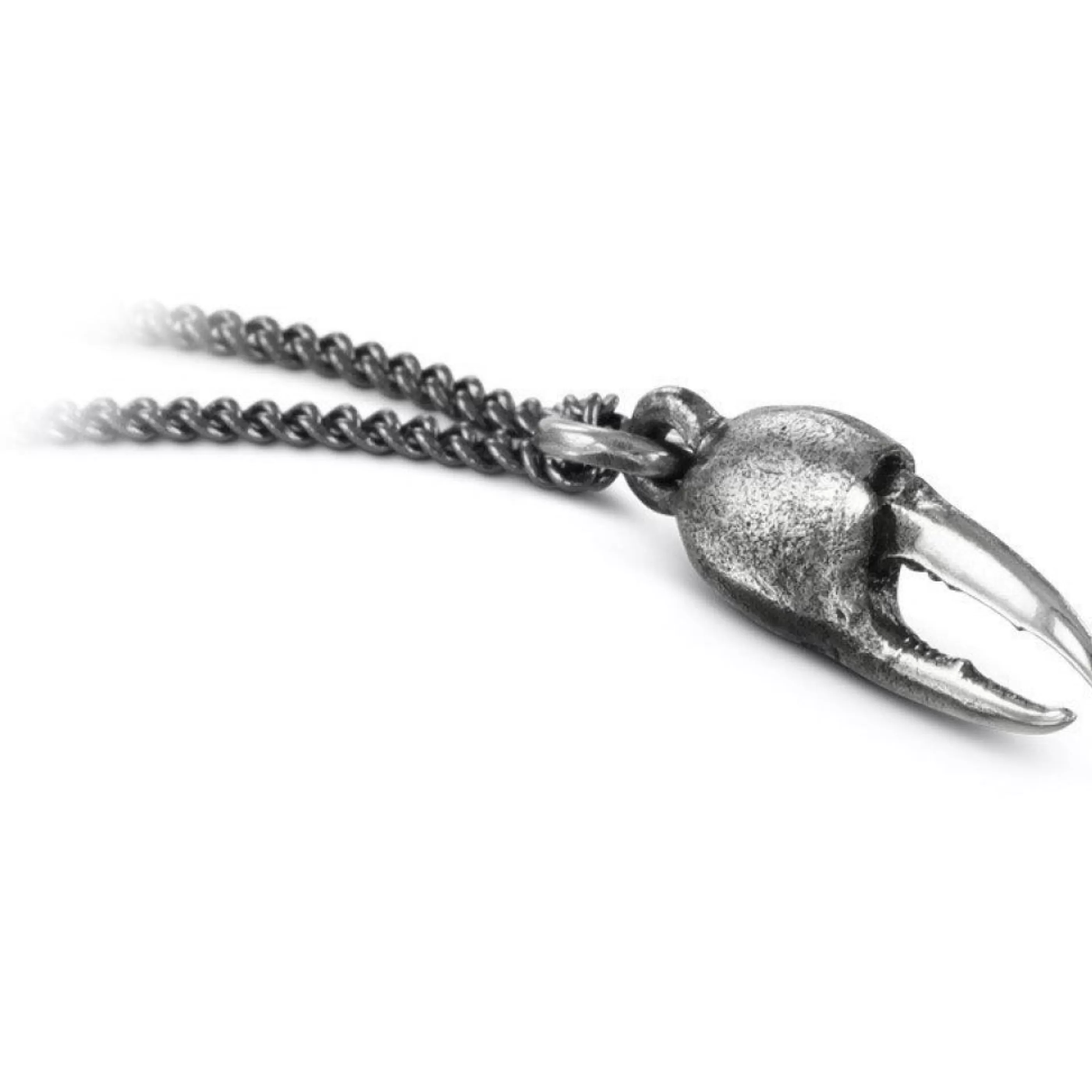 Lost Apostle Jewellery>Small Crab Claw Necklace Silver