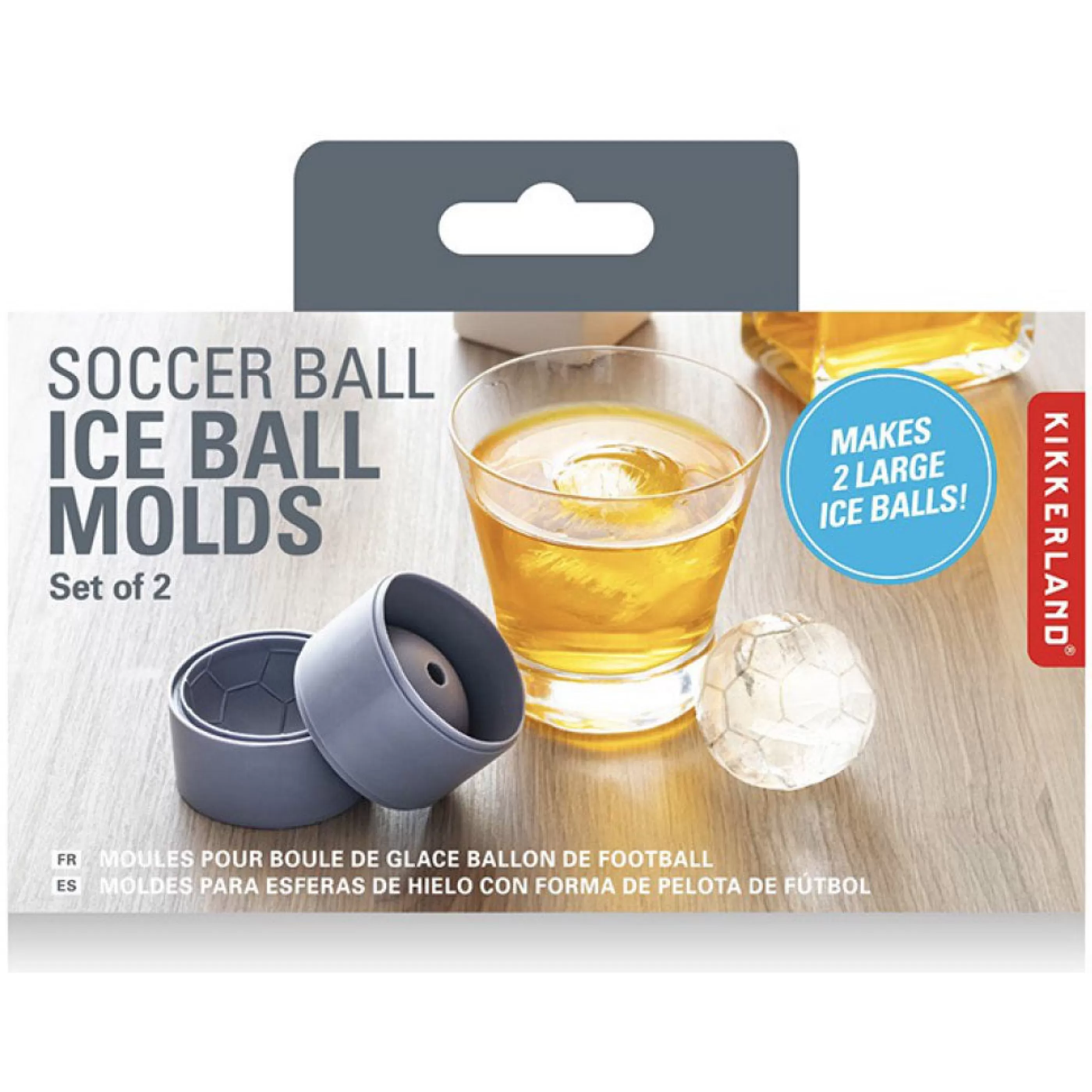 Kikkerland Barware>Soccer Ball Ice Molds