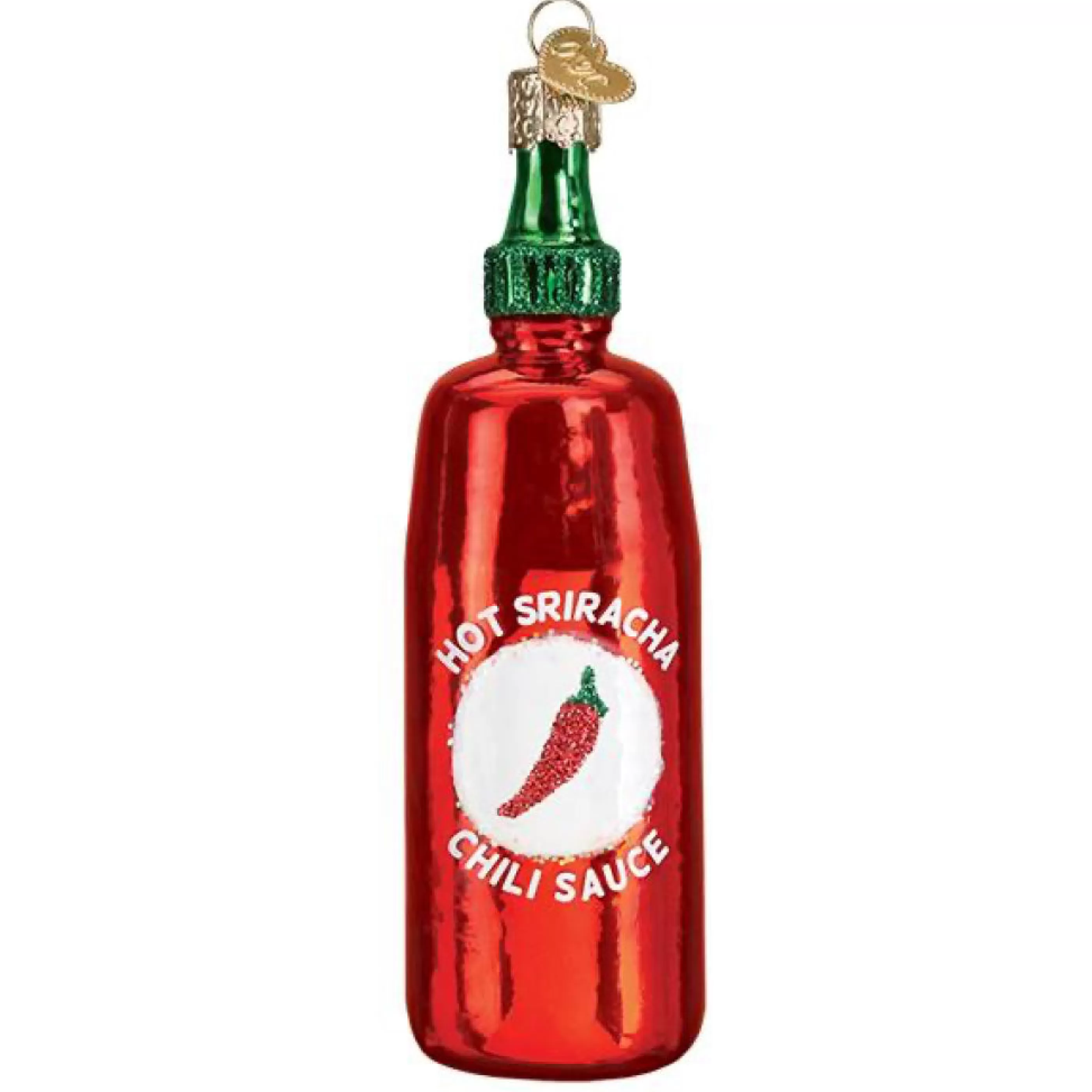 Old World Christmas Sriracha Sauce Ornament Clearance