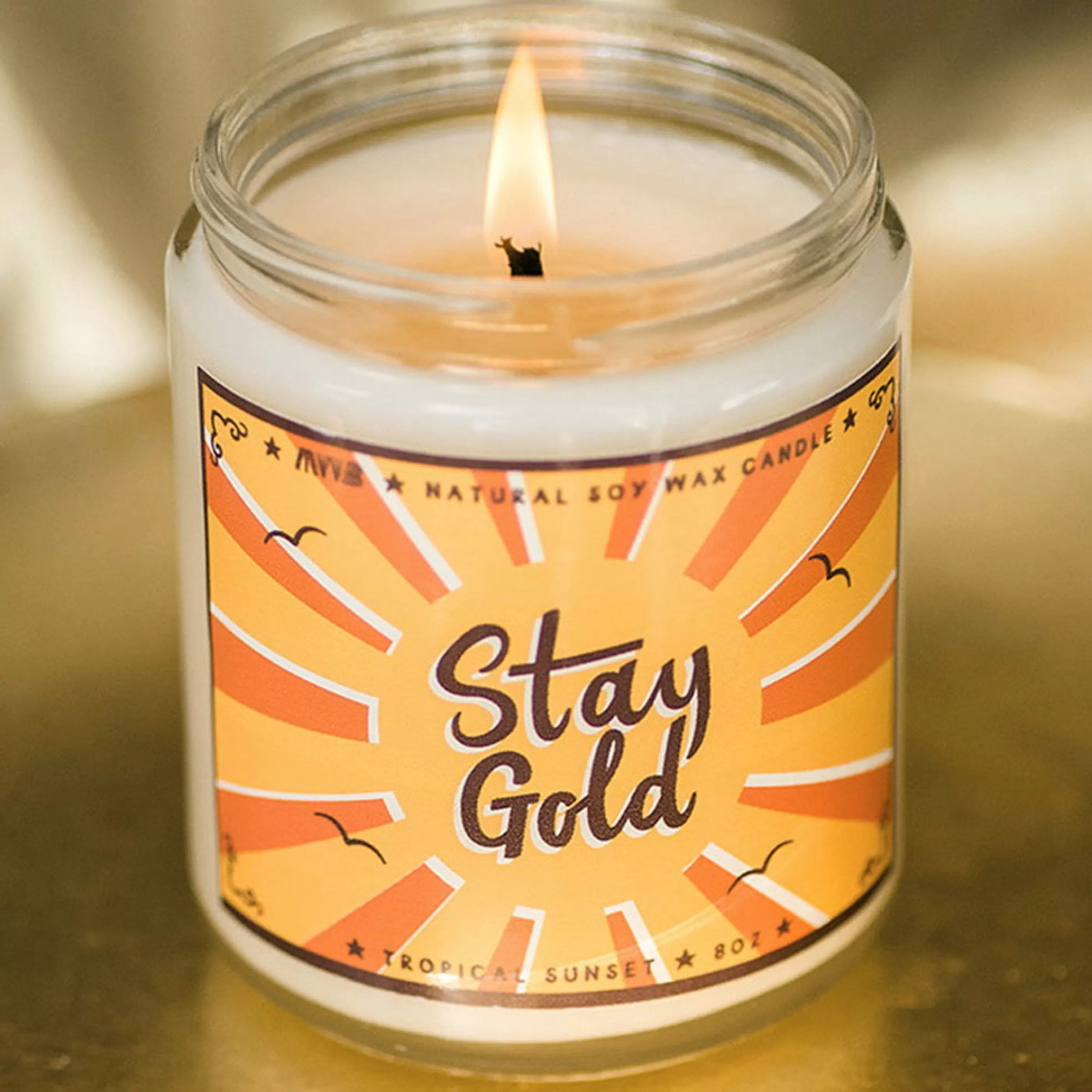 My Weekend Is Booked Candles & Home Fragrances>Stay Gold Soy Candle