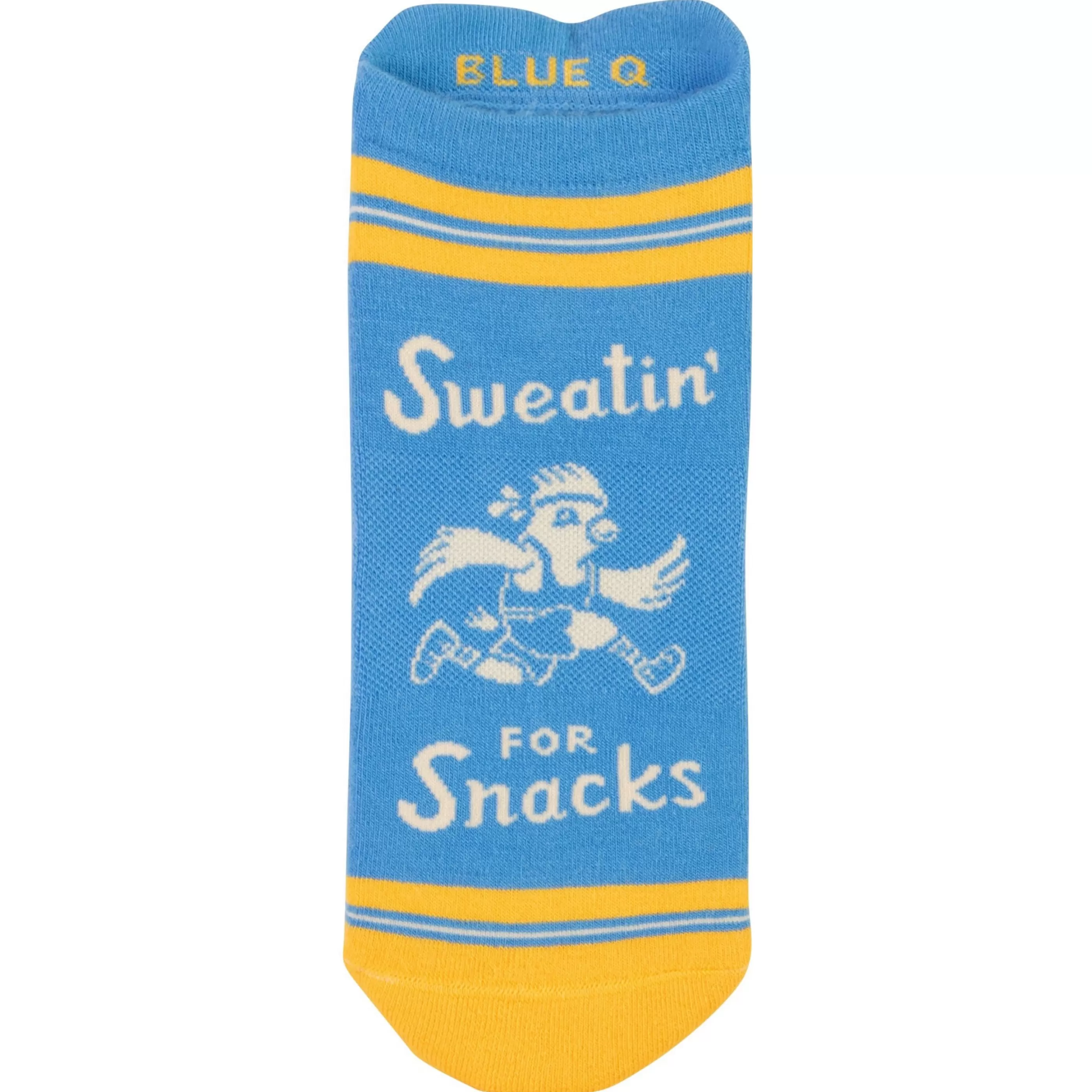 Blue Q Men's Socks>Sweatin' For Snacks Sneaker Socks