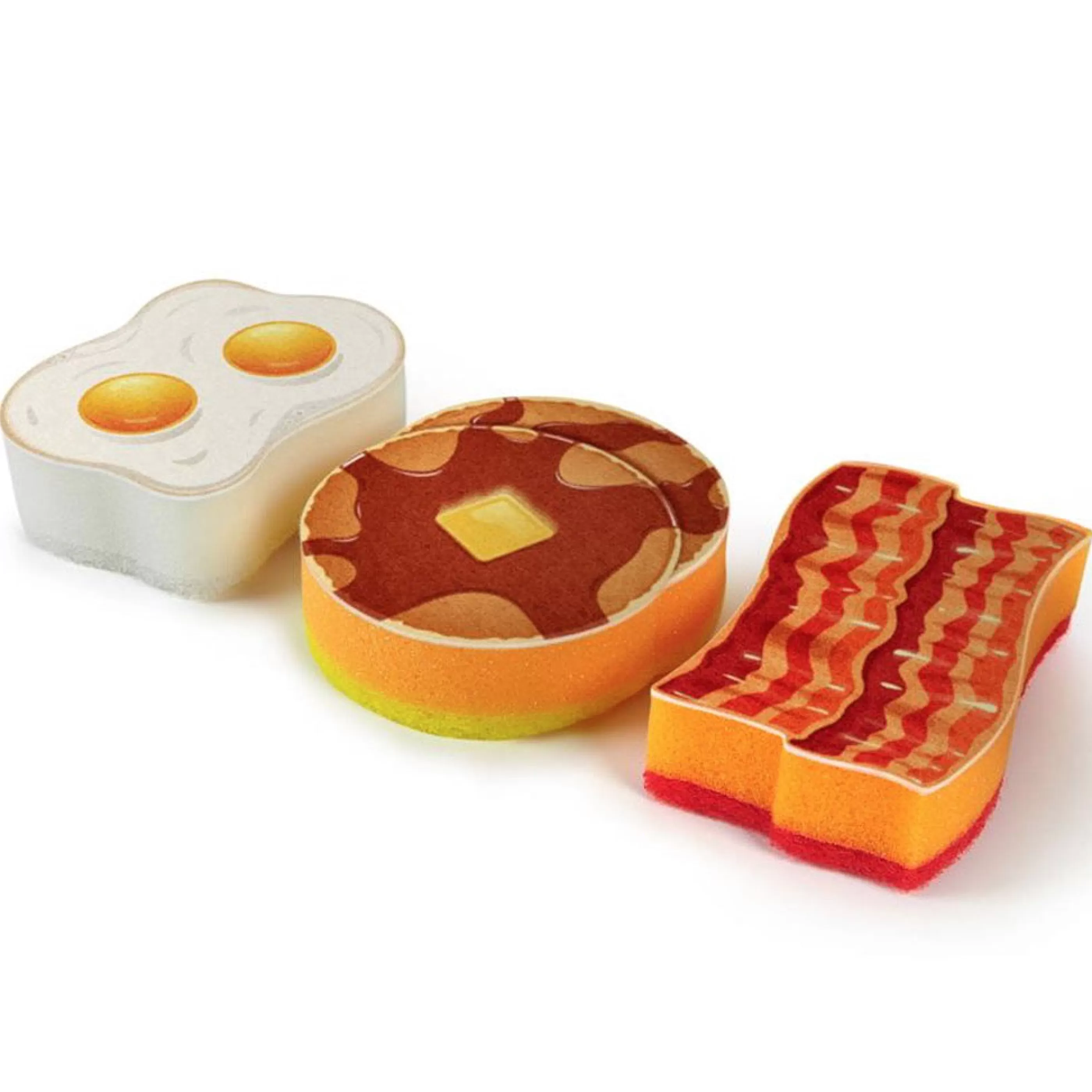 Fred & Friends Kitchen & Dining>The Breakfast Scrub Sponge Set