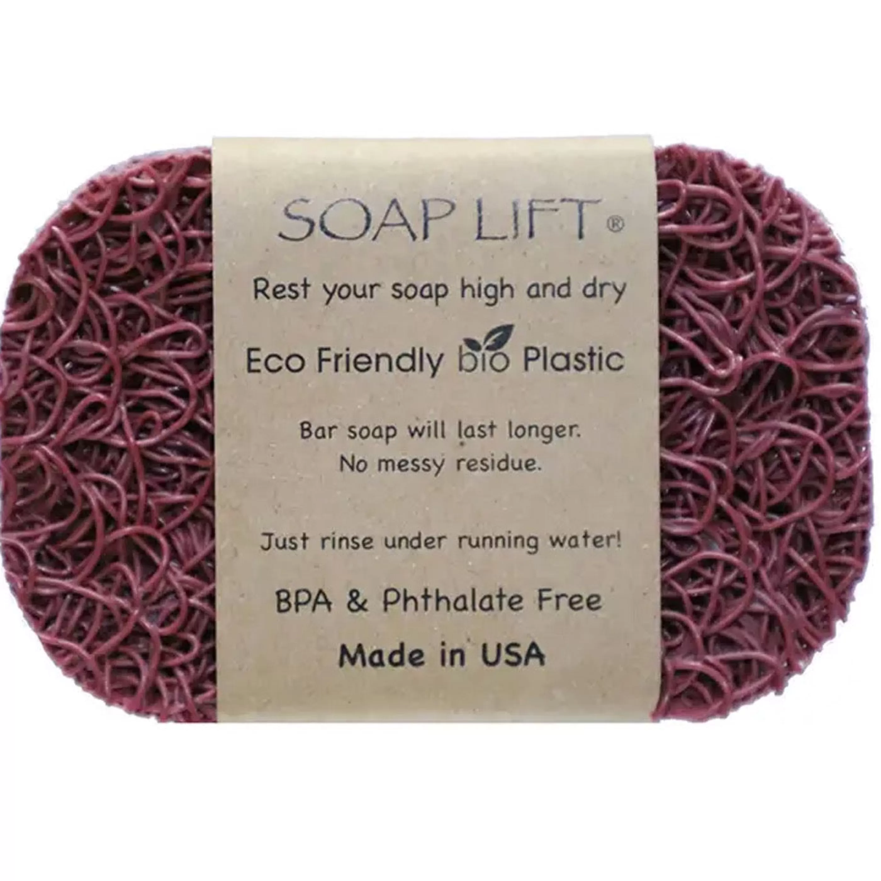 Soap Lift Bath & Shower>The Original Soap Saver - Raspberry