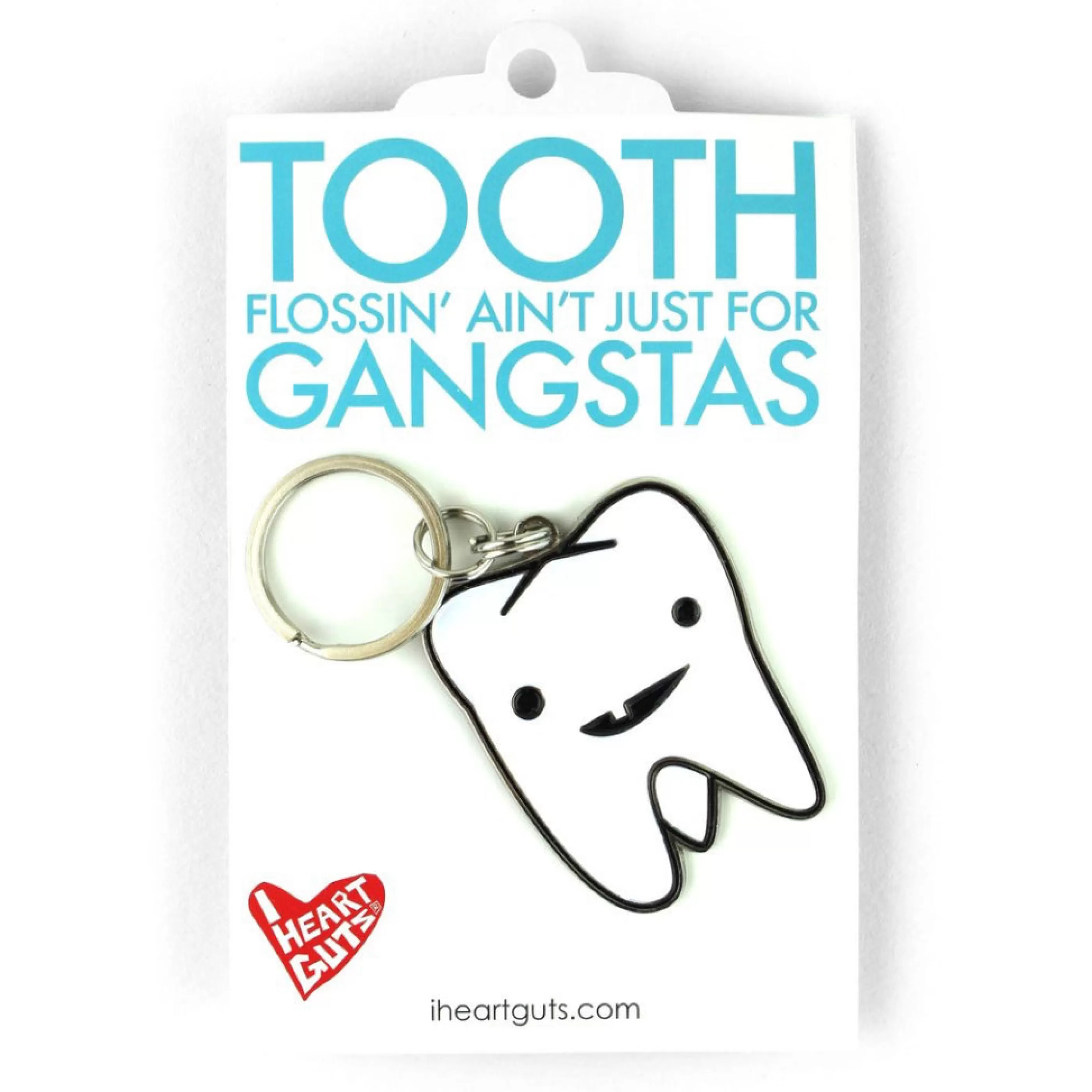 I Heart Guts Pins, Patches & Keychains>Tooth Key Chain