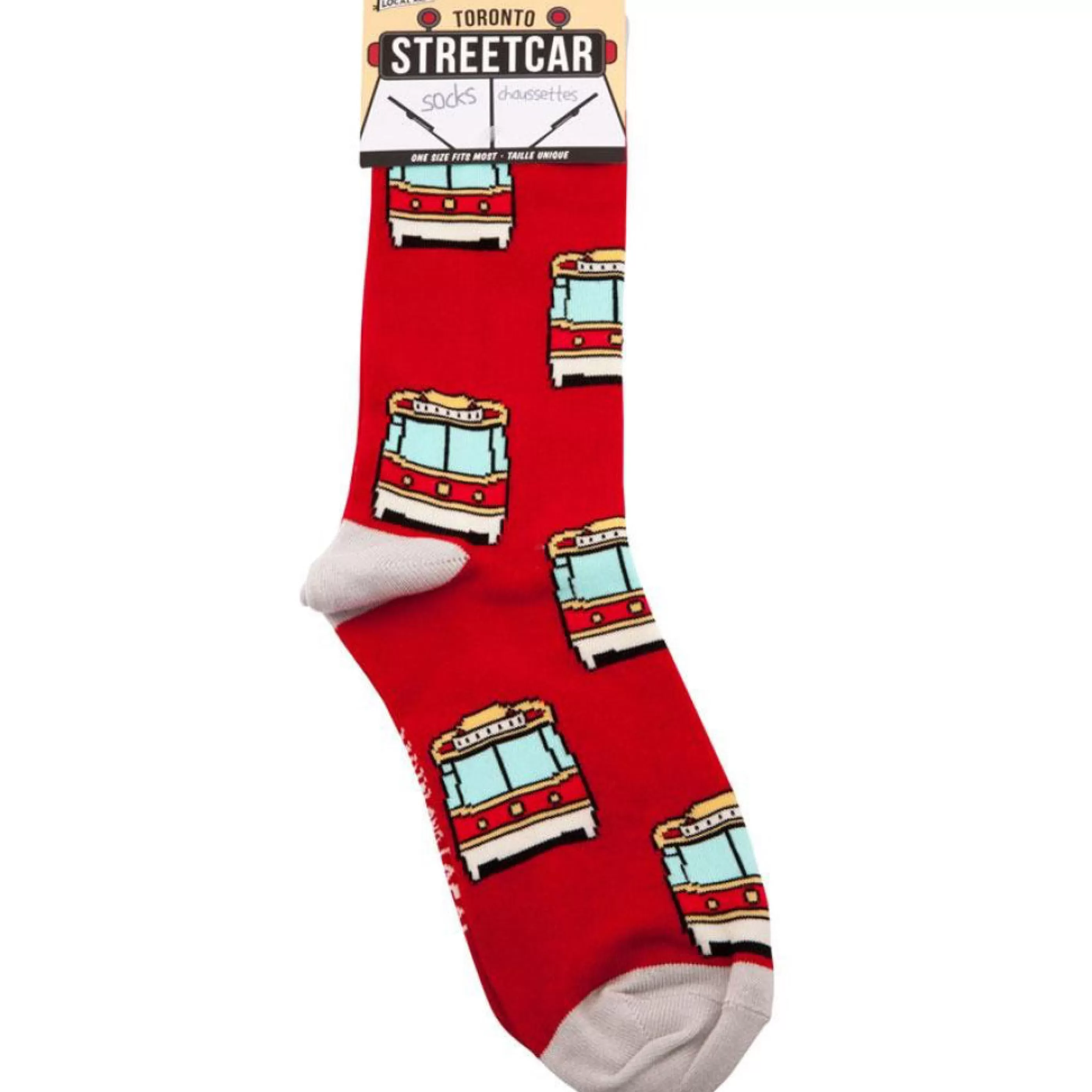 Main and Local Women's Socks>Toronto Streetcar Socks