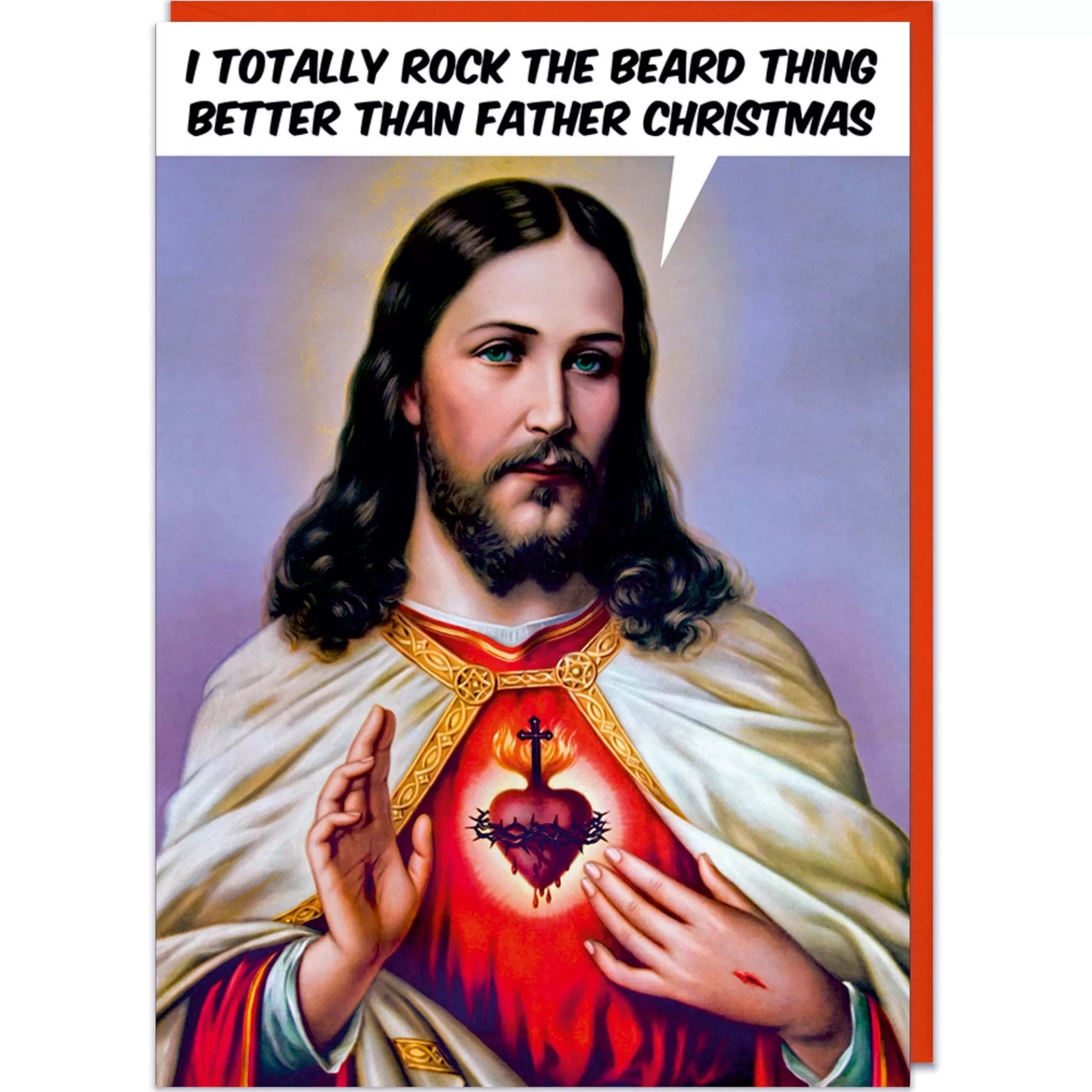 Dean Morris Cards Totally Rock The Beard Christmas Card Cheap