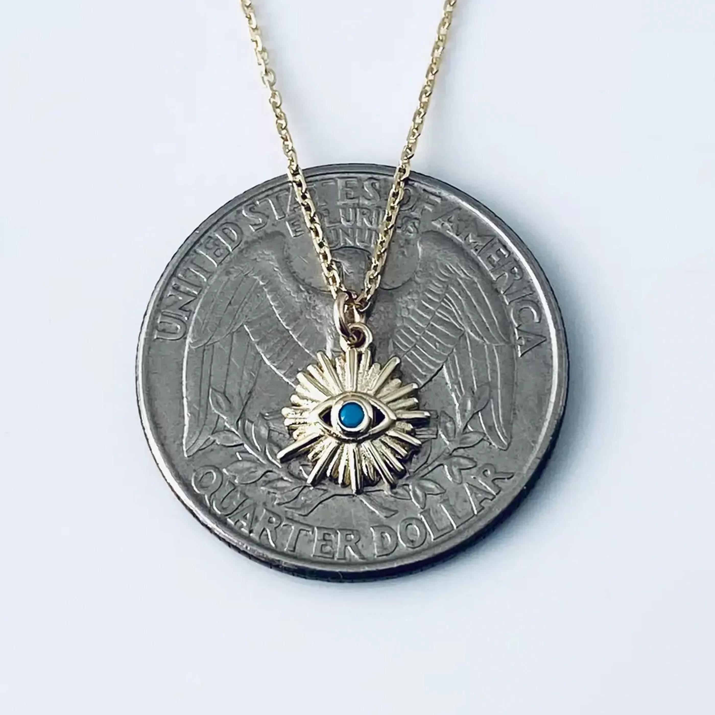 Modern Opus Jewellery>Turquoise Evil Eye Necklace