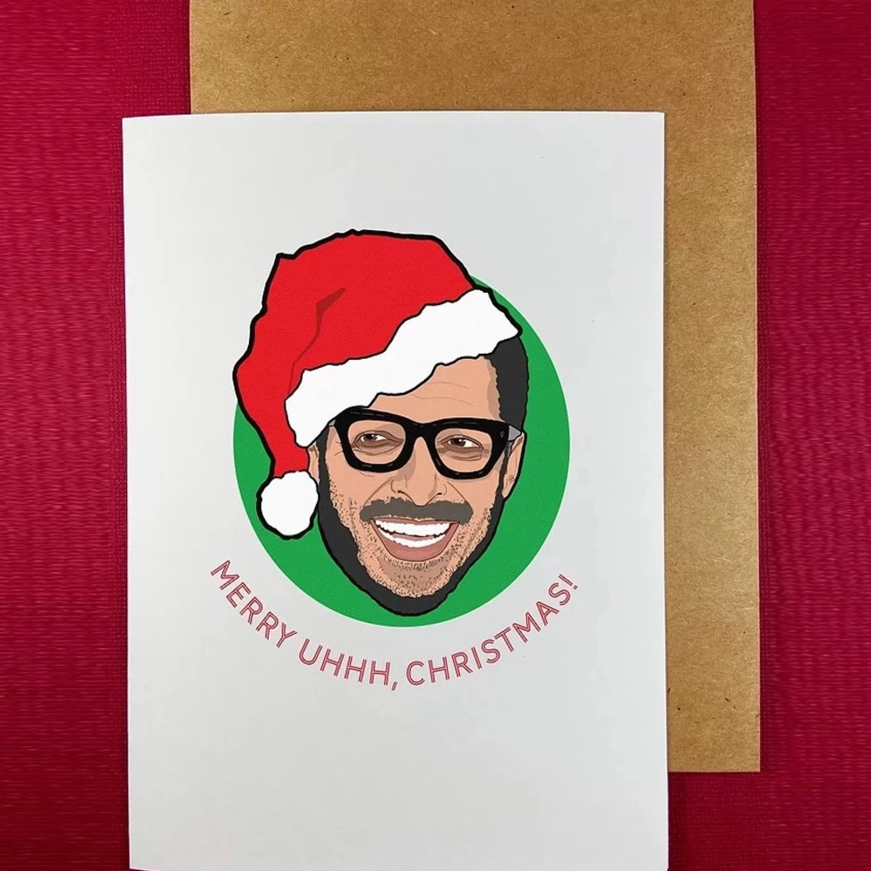 The Red Swan Shop Uhhh Jeff Goldblum Holiday Card Best Sale