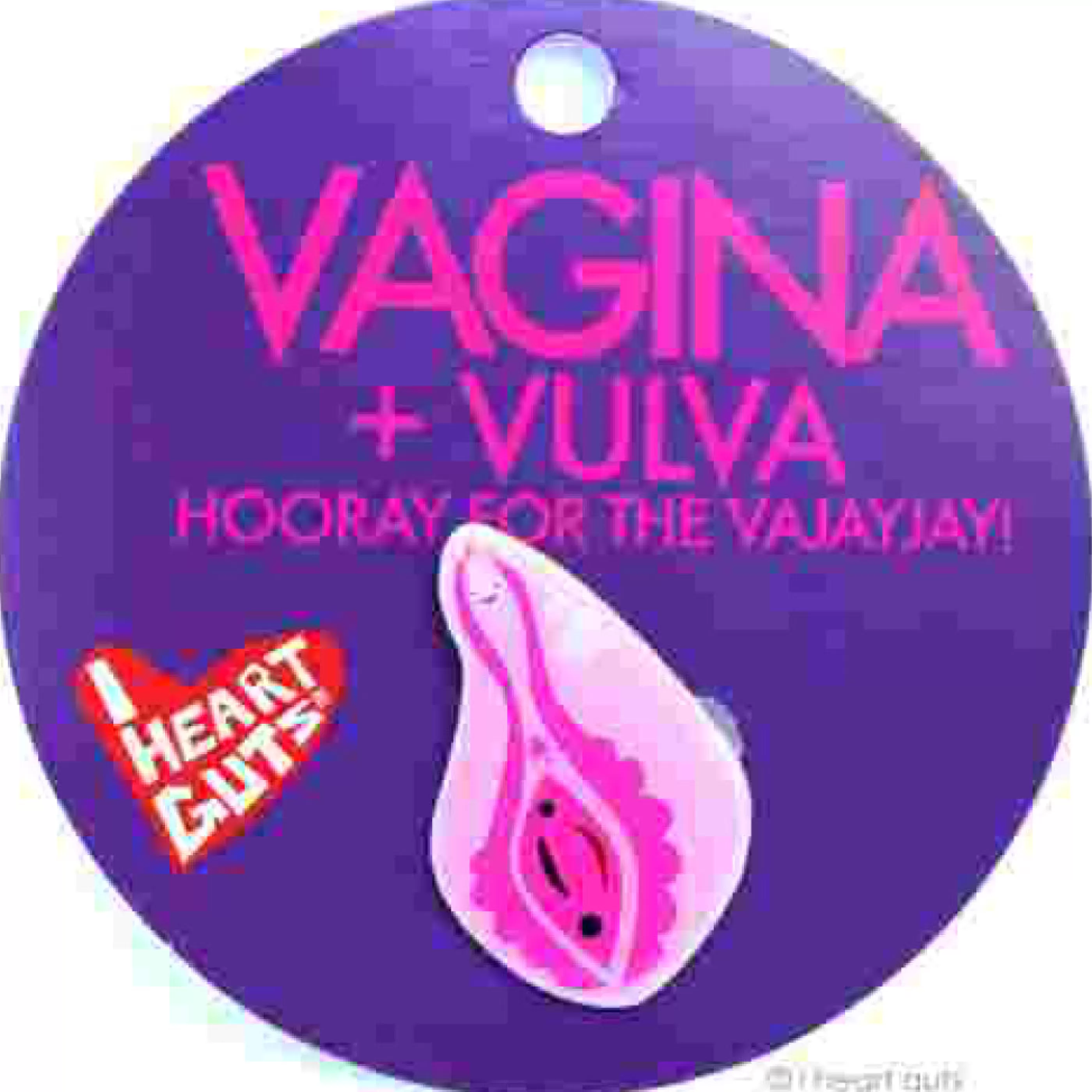 I Heart Guts Pins, Patches & Keychains>Vagina Lapel Pin