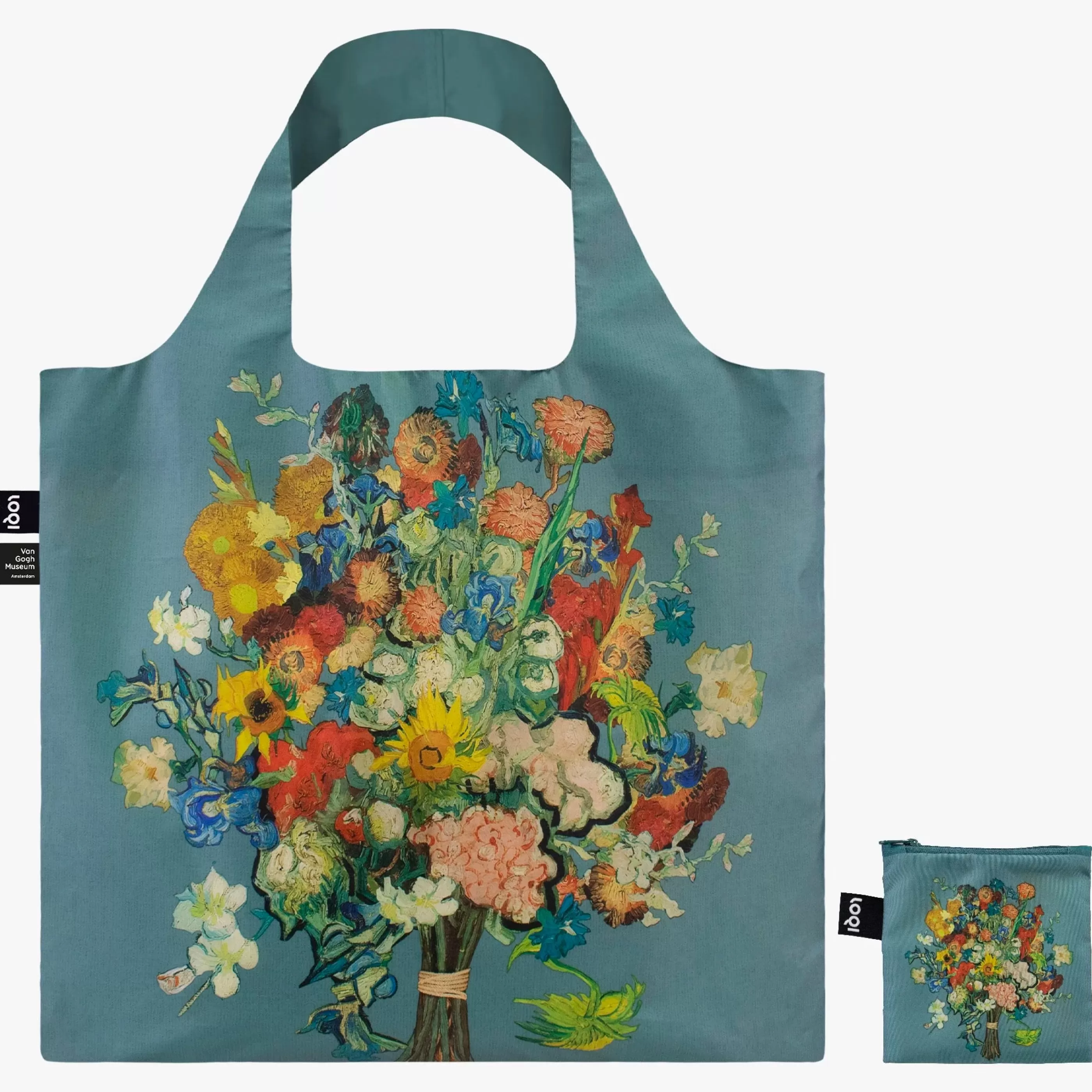 LOQI Bags>Van Gogh 50Th Anniversary Blue Tote Bag