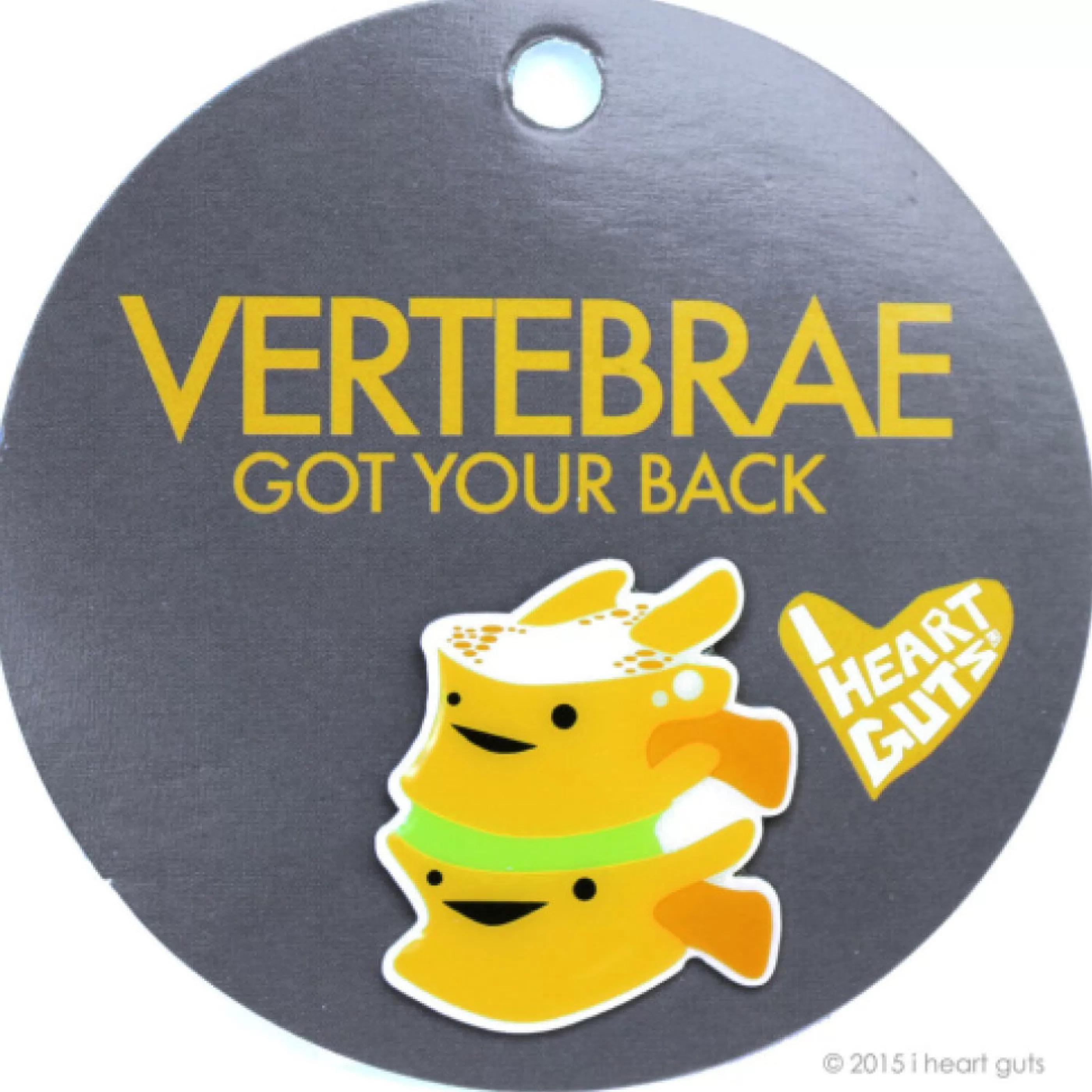 I Heart Guts Pins, Patches & Keychains>Vertebrae Lapel Pin