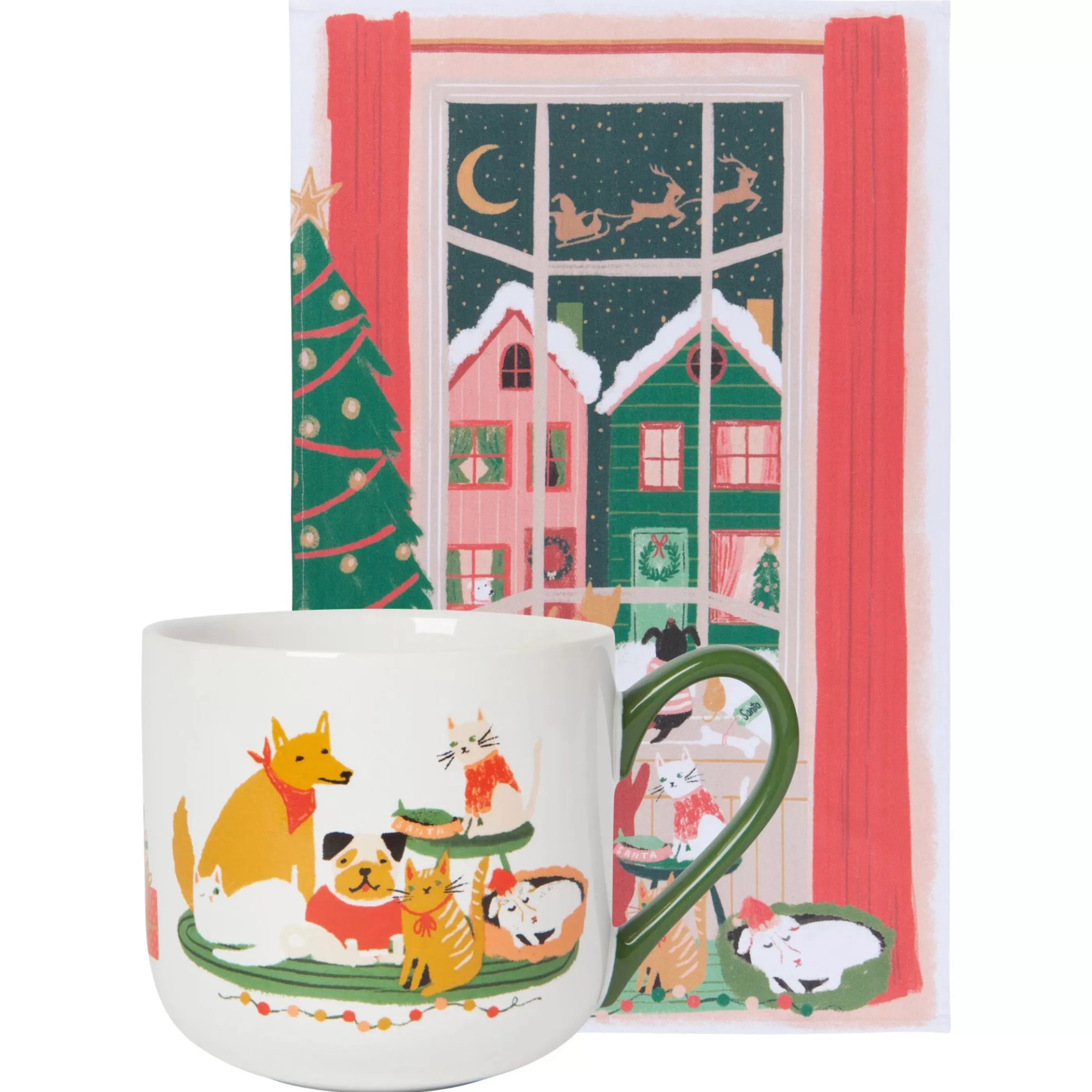 Danica Waiting For Santa Mug And Dishtowel Set Online