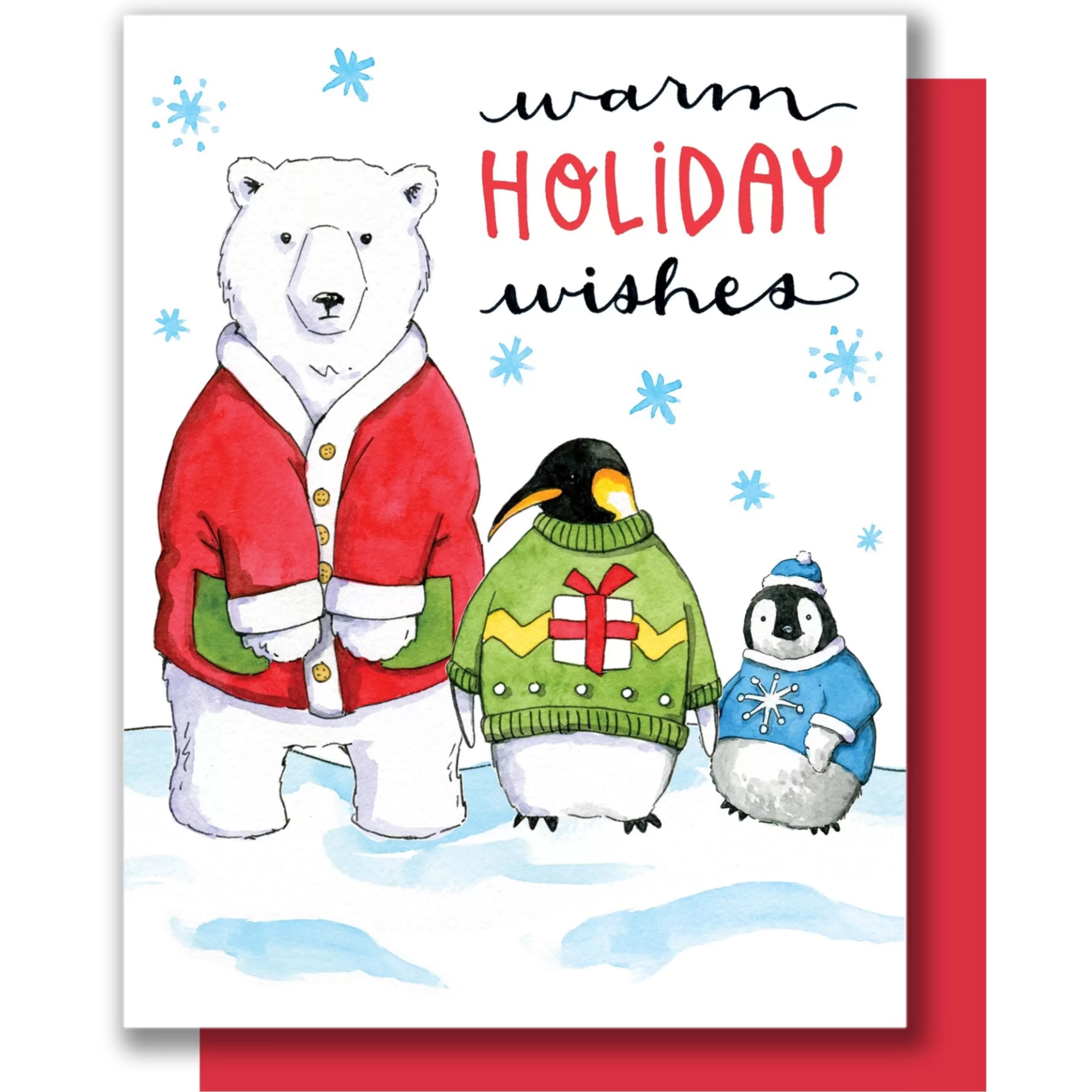 Paper Wilderness Warm Holiday Wishes Polar Animals Card Store