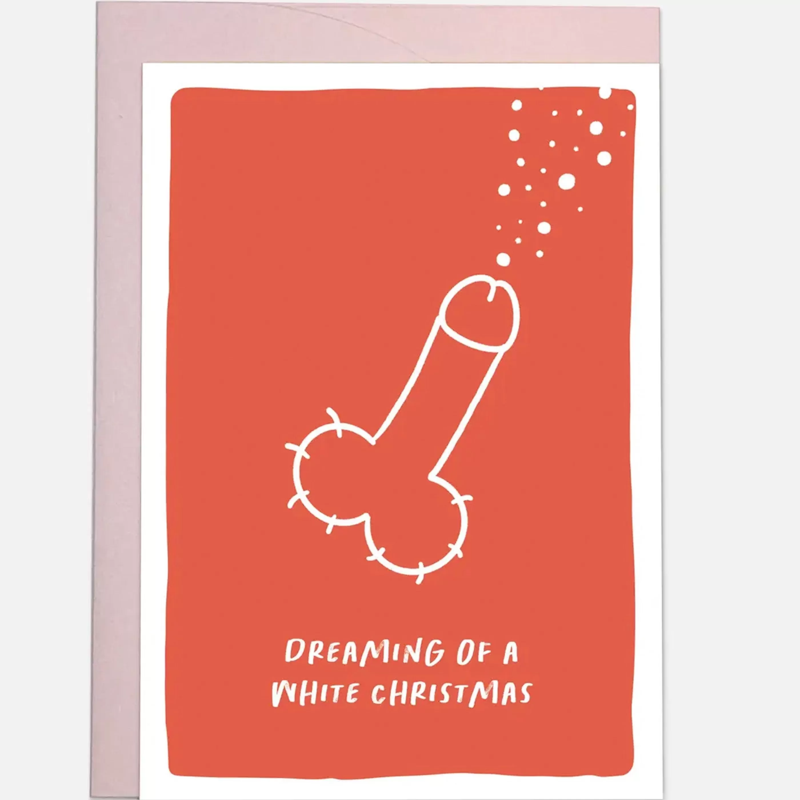 Kaart Blanche White Christmas Splooge Card Best