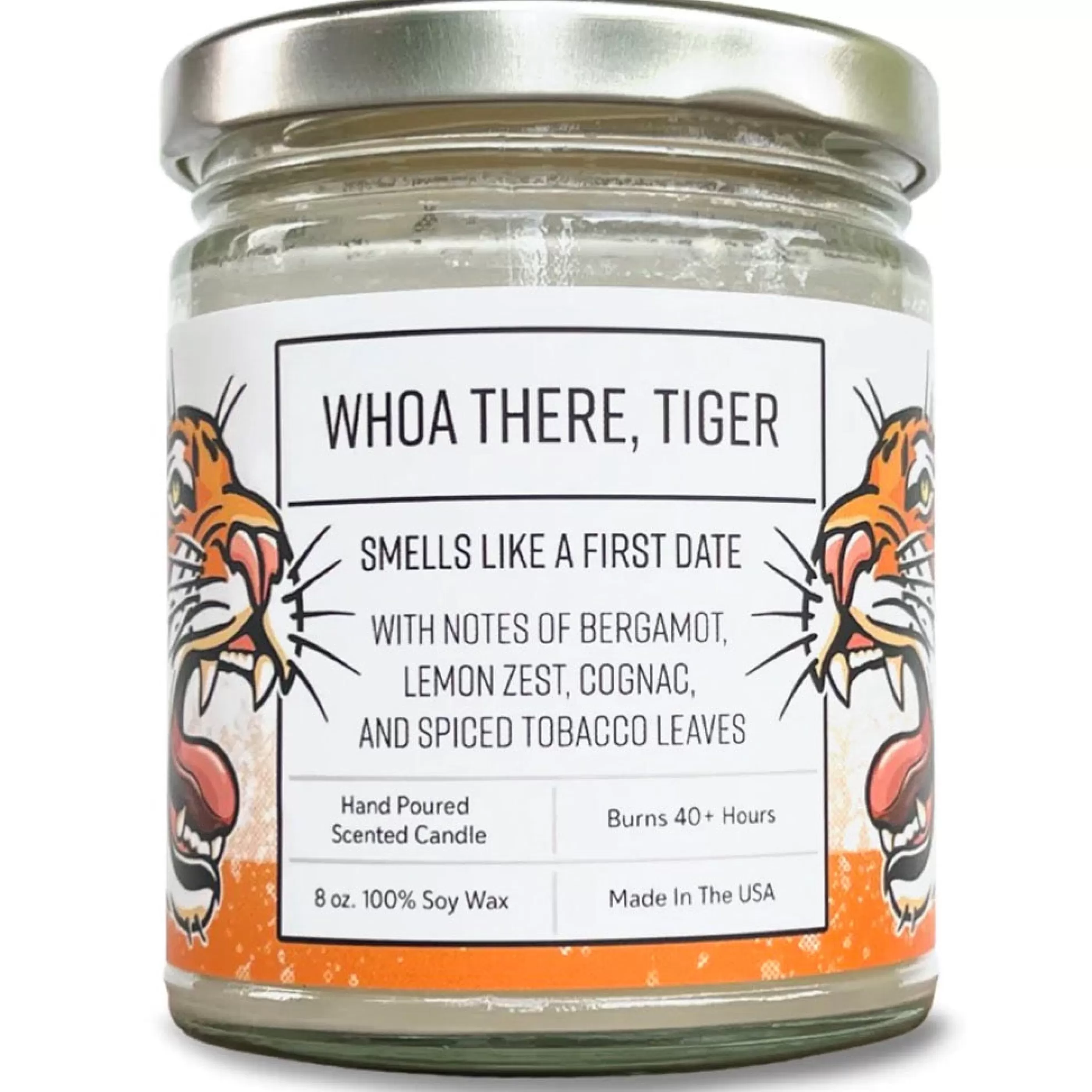 Two Little Fruits Candles & Home Fragrances>Whoa There, Tiger 8Oz Soy Candle