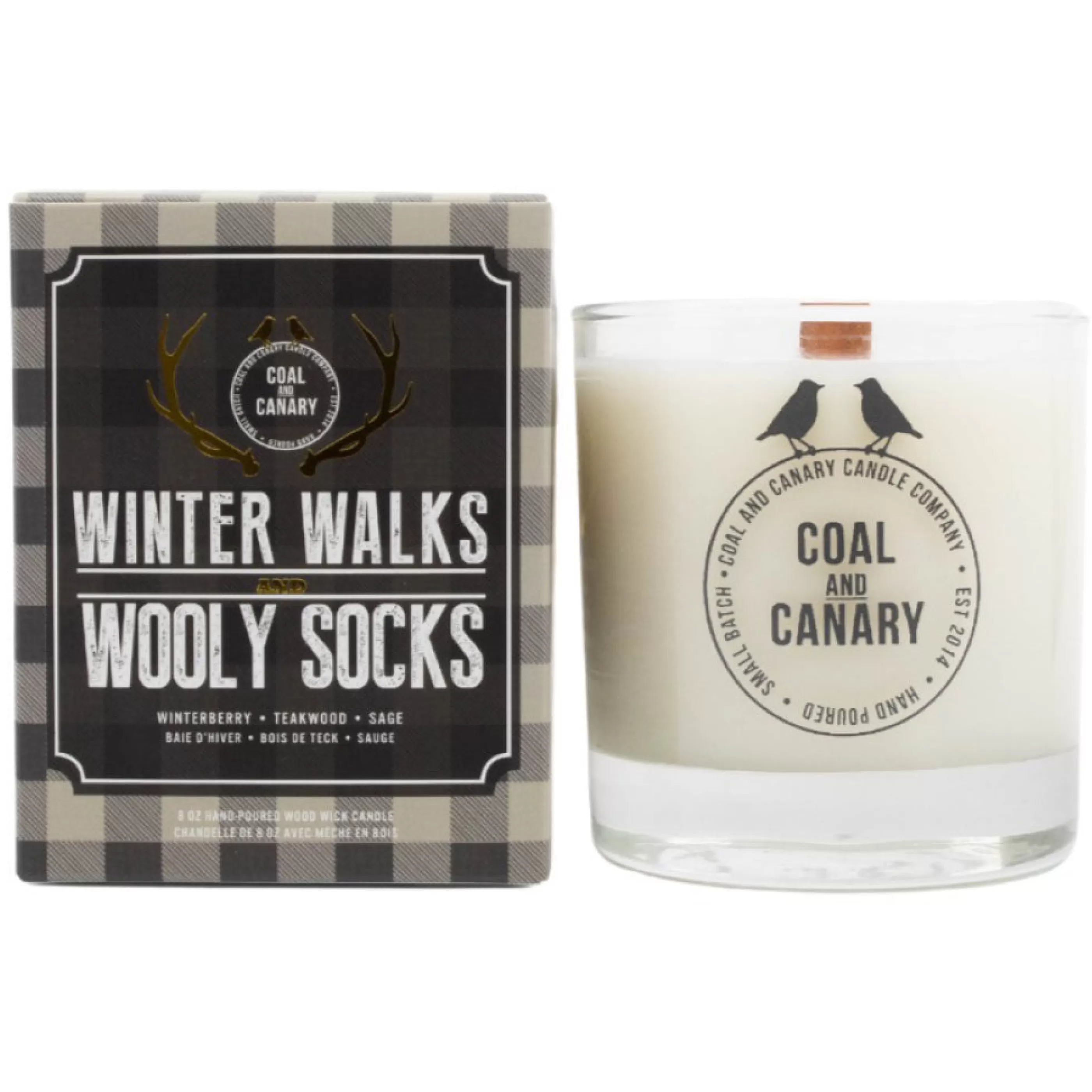 Coal and Canary Candles & Home Fragrances>Winter Walks And Wooly Socks Candle