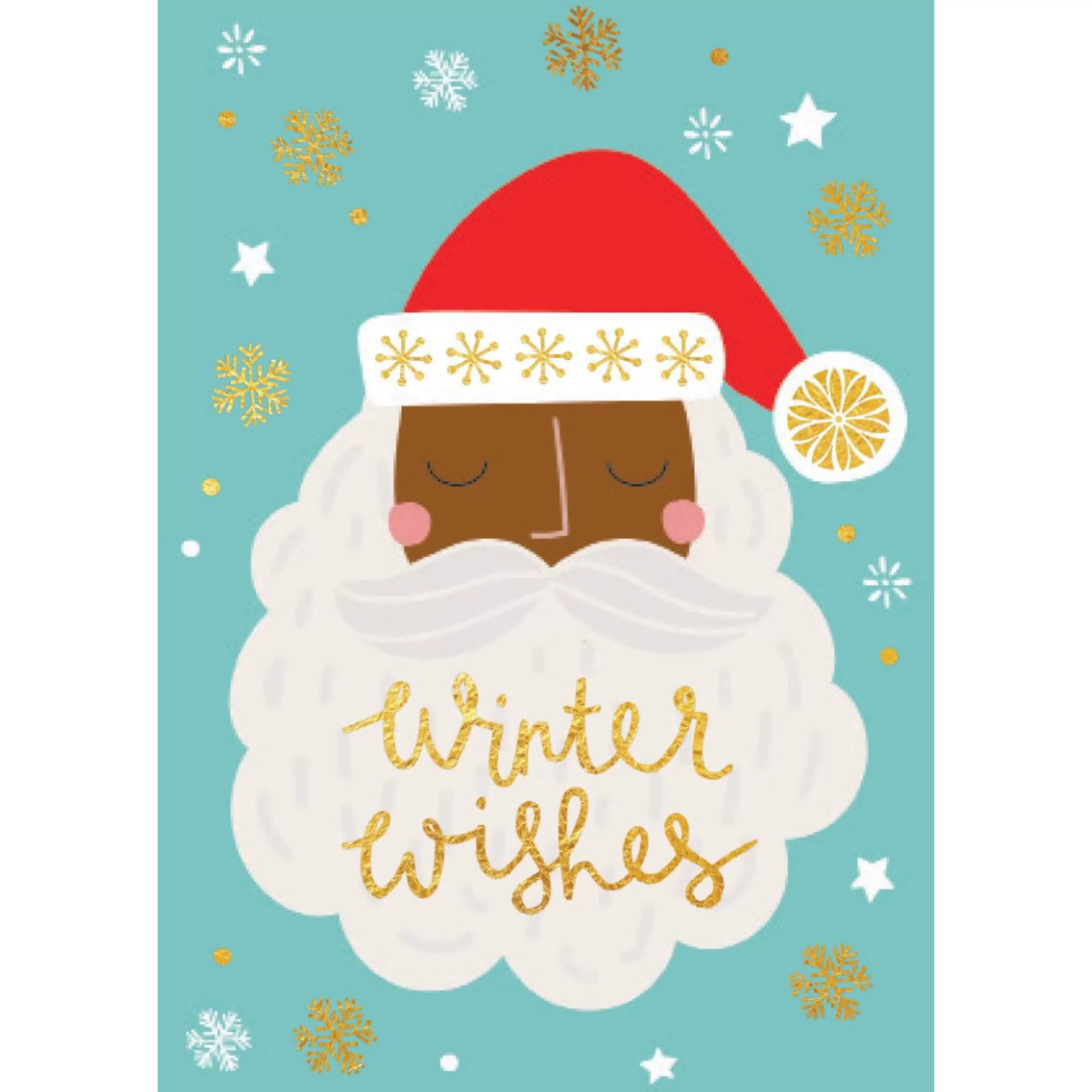 Calypso Cards Winter Wishes Santa Card Best