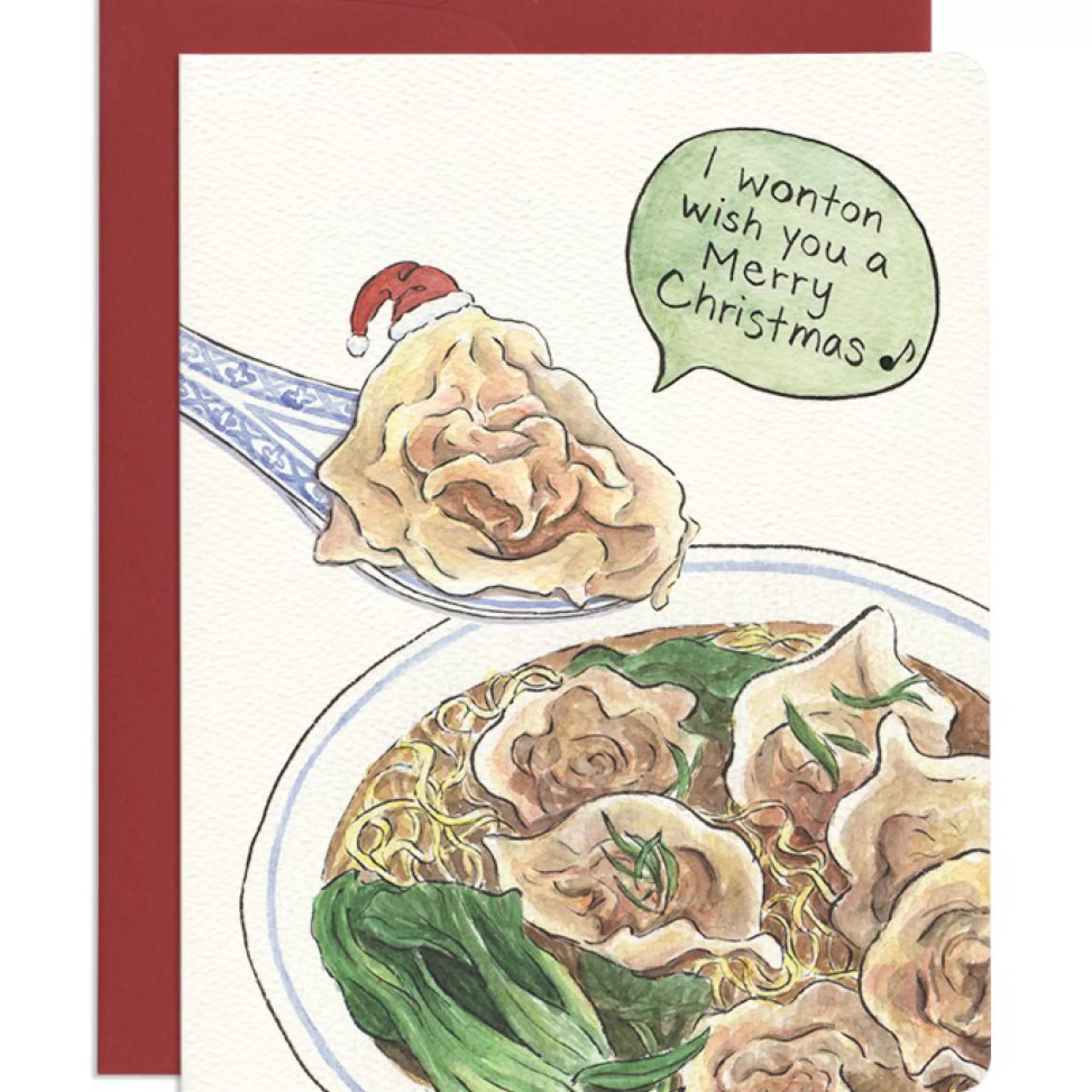 Gotamago Wonton Christmas Card Outlet