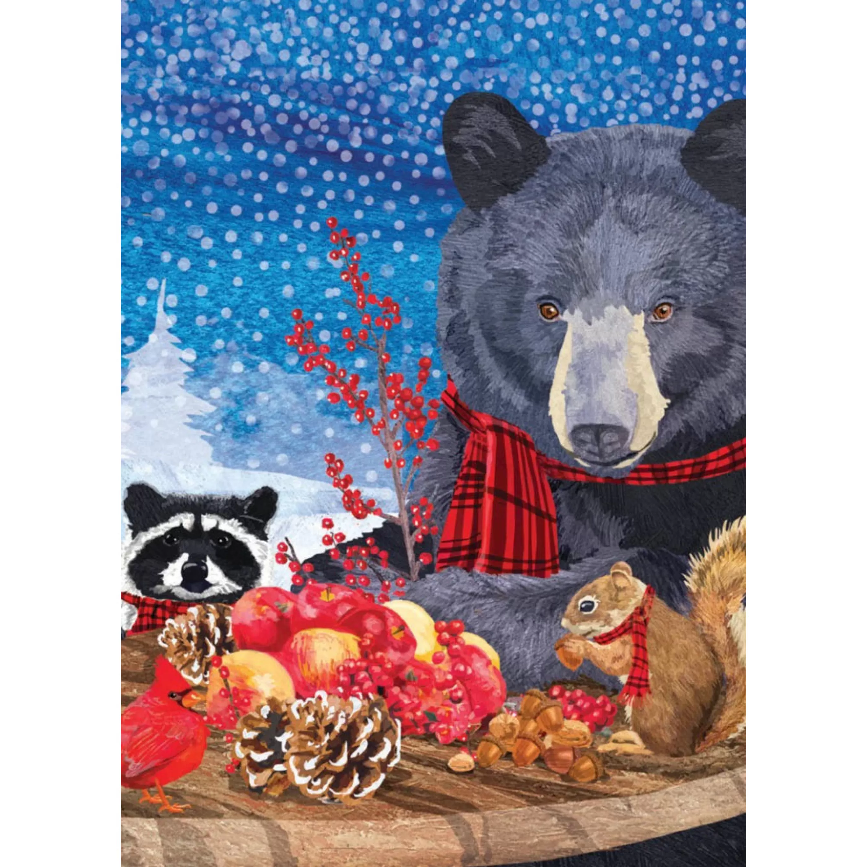 Allport Editions Woodland Animals At Table Holiday Card Online