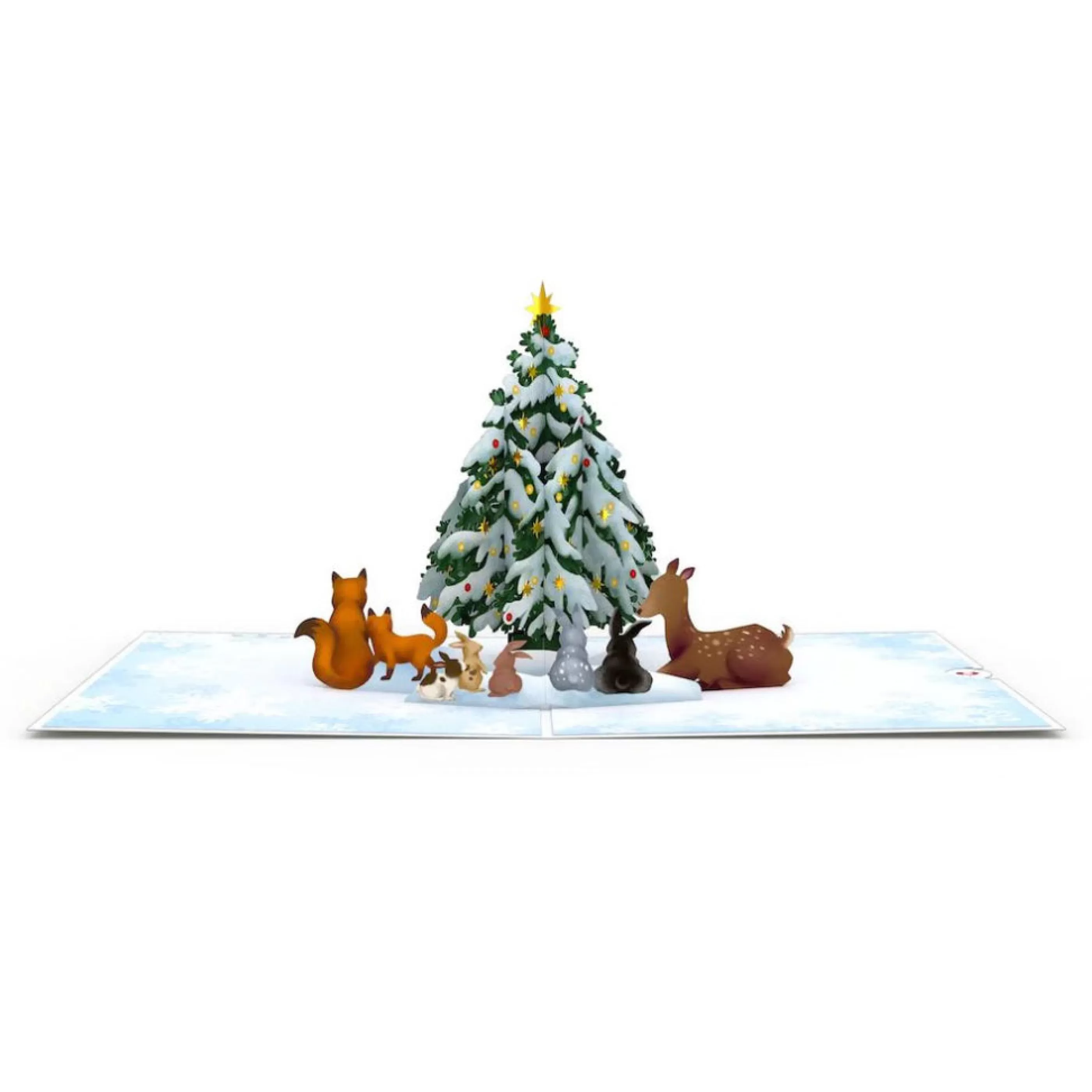 Lovepop Woodland White Christmas 3D Pop-Up Card Cheap