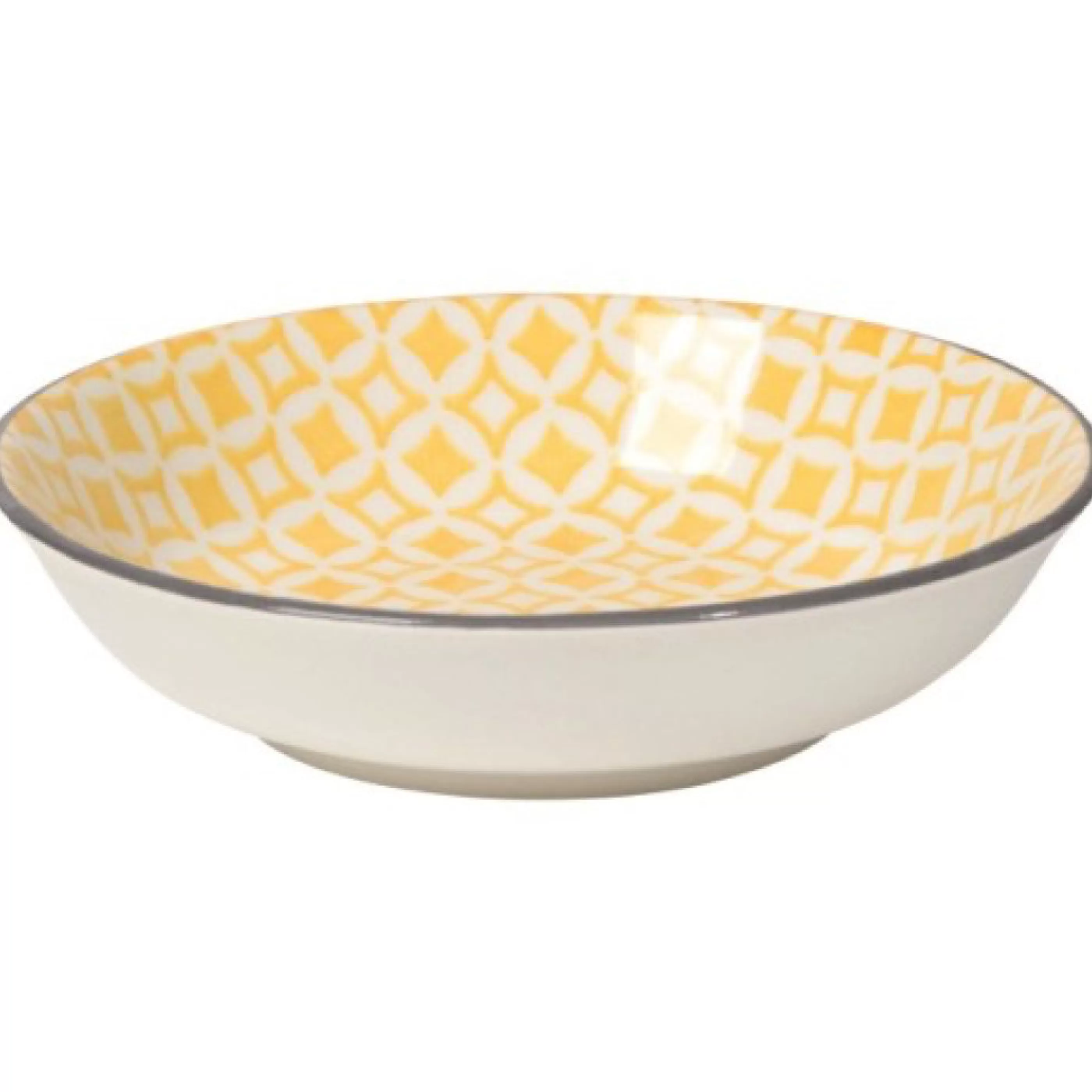 Danica Kitchen & Dining>Yellow Diamonds Dip Bowl