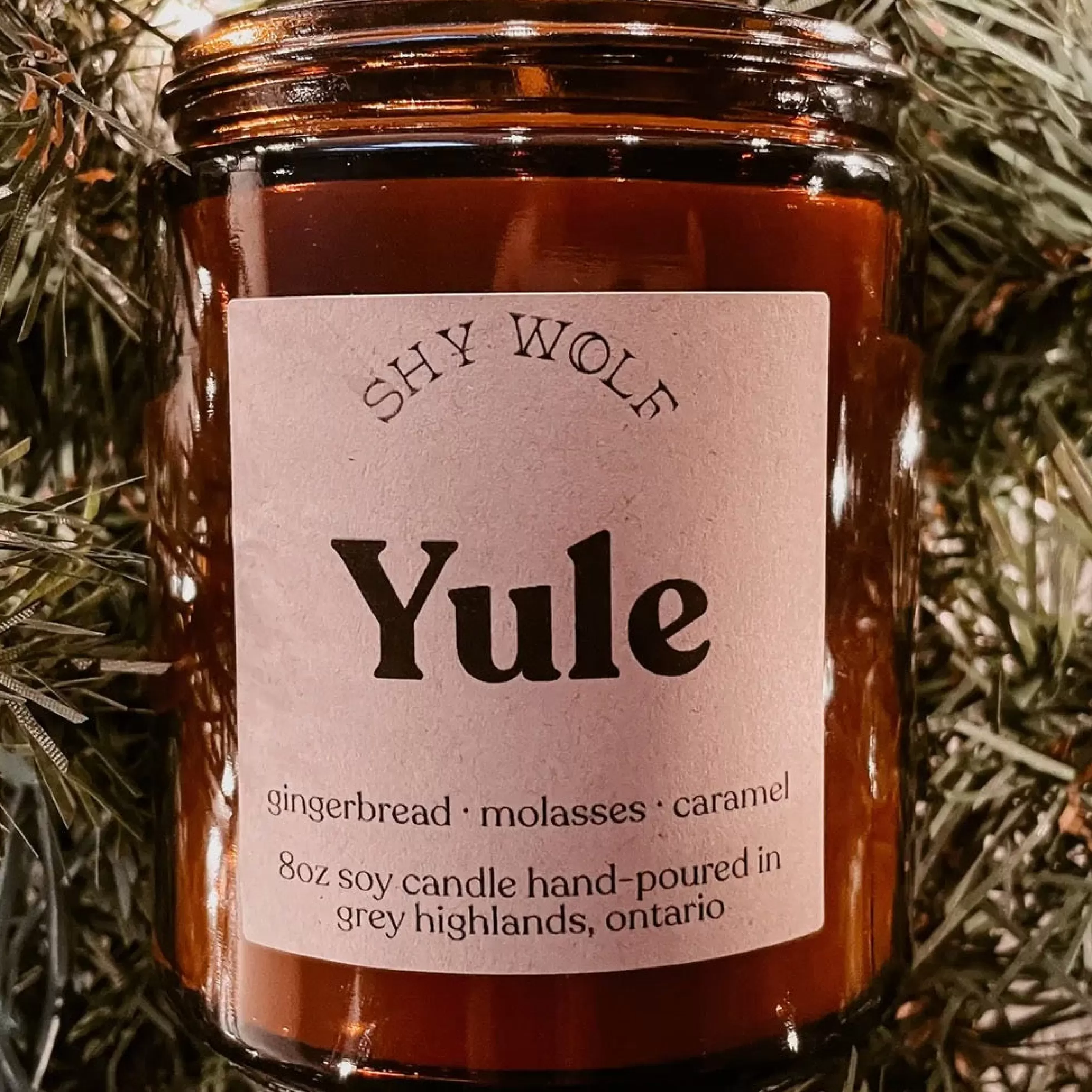 Shy Wolf Candles Yule Gingerbread Soy Wax Candle Sale